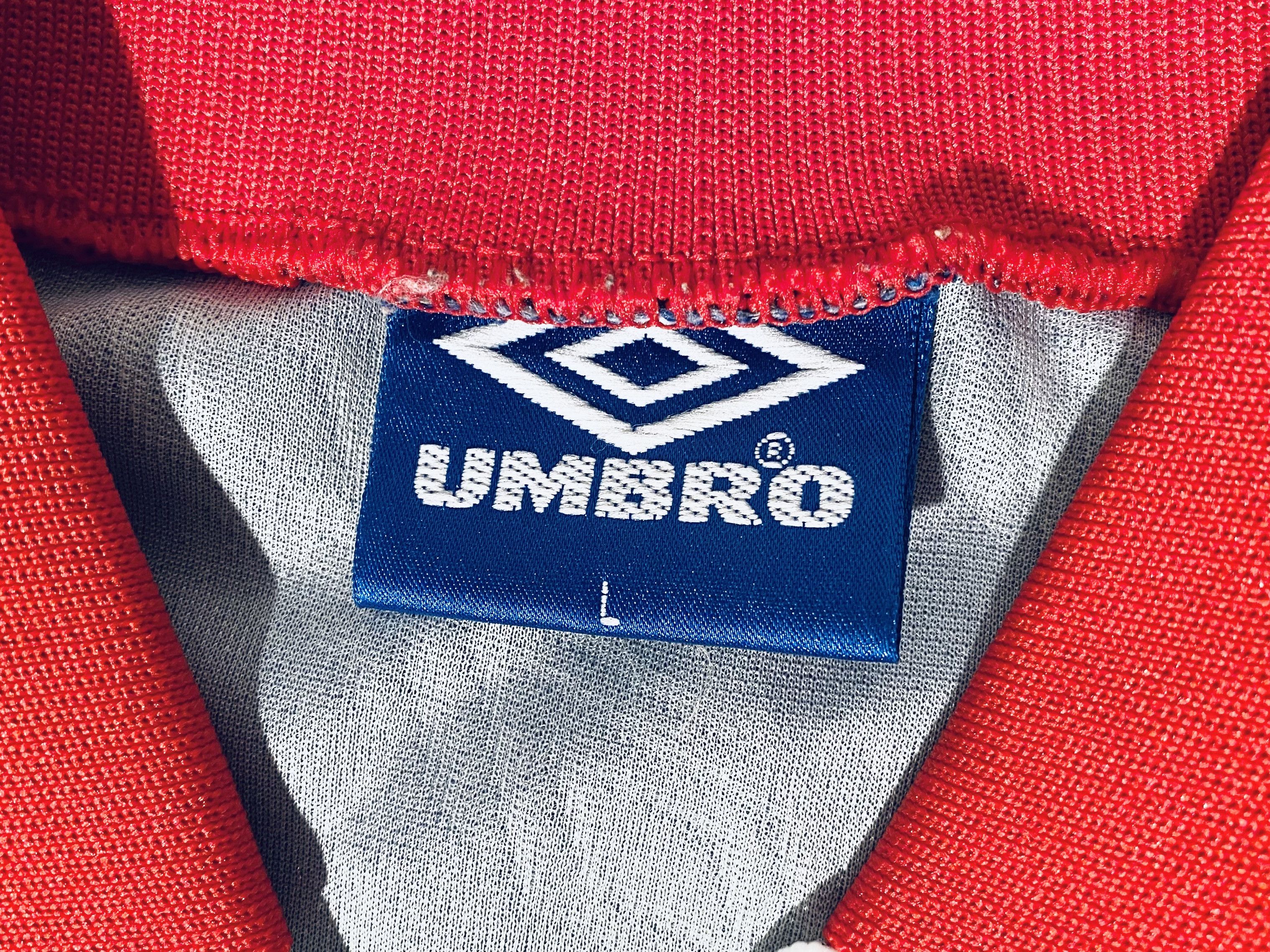 Umbro × Vintage 90´s Umbro 90s Vintage Template Football Shirt Long Sleeves Size US L / EU 52-54 / 3 - 6 Thumbnail