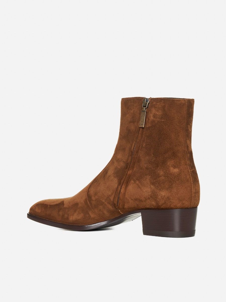 Saint Laurent Paris o1bcso1str0125 Boots in Brown Size US 12 / EU 45 - 4 Thumbnail
