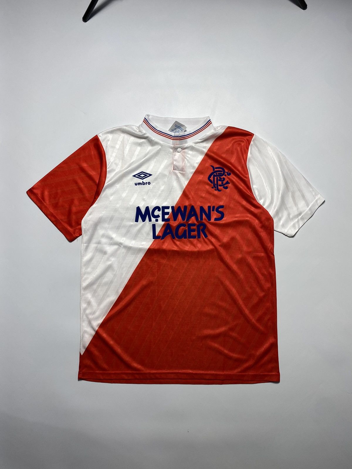 Umbro × Vintage Vintage 1987-1990 Glasgow Rangers Away Kit Jersey Size US L / EU 52-54 / 3 - 1 Thumbnail