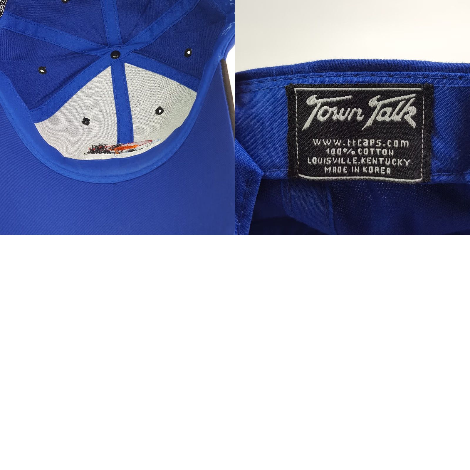Vintage VTG Winter Springs Golf Club PGA Adjustable USA Snapback Hat Baseball Cap Navy Blue Town Talk Mens Size ONE SIZE - 8 Thumbnail