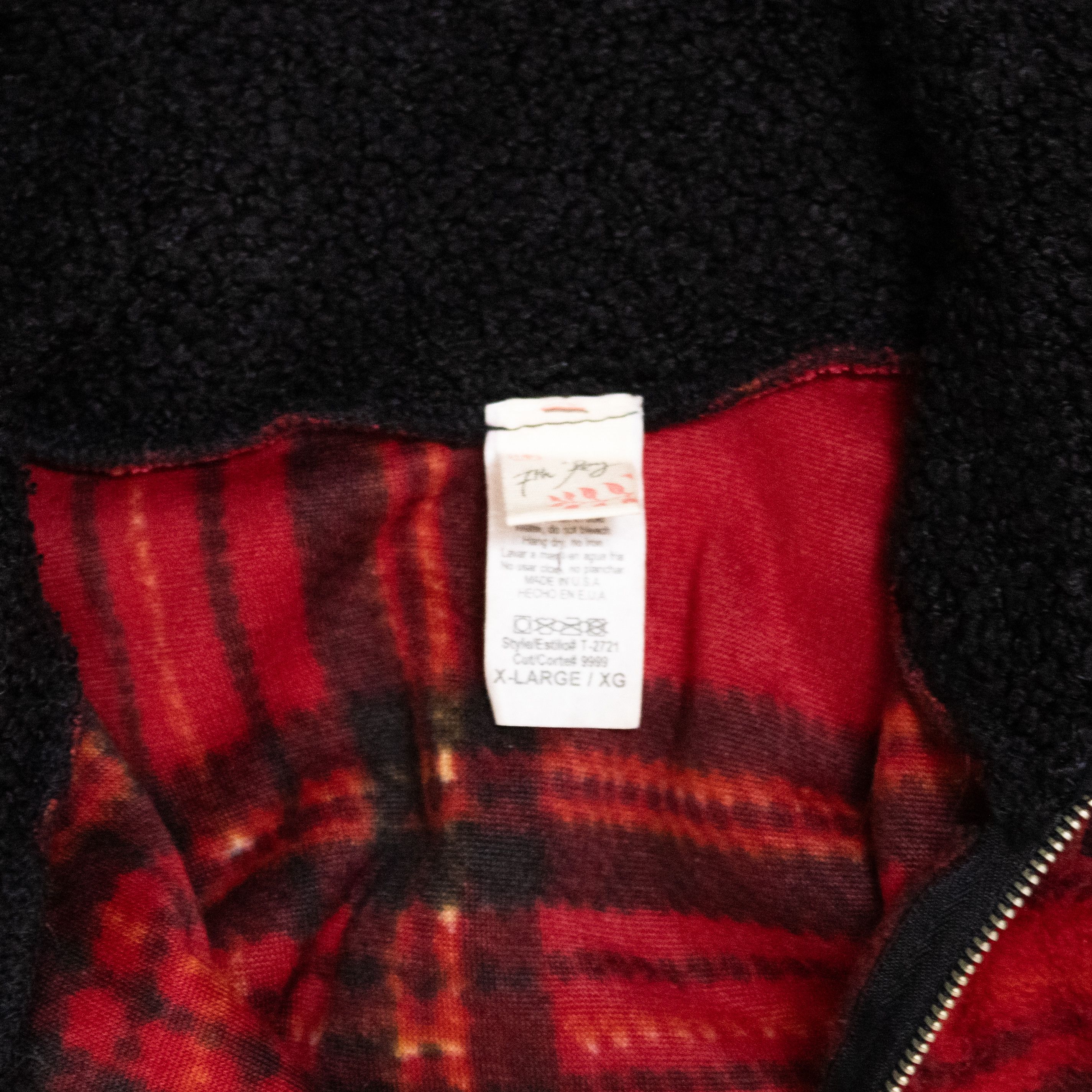 Vintage Vintage 1990's Vintage Plaid Fleece Half Zip Jacket Size US L / EU 52-54 / 3 - 16 Thumbnail