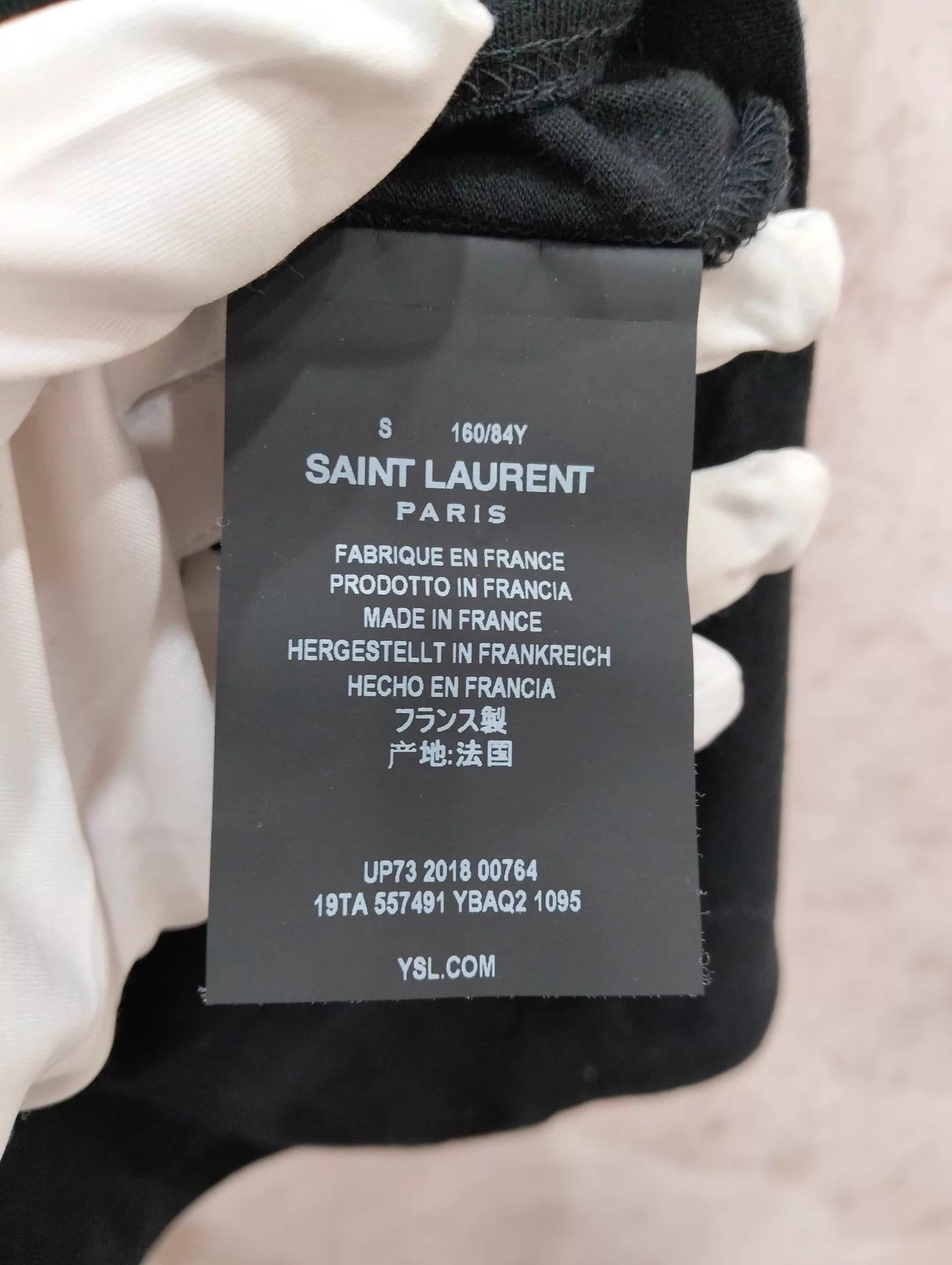 Saint Laurent Paris YSL heart collar T-shirt S 95 New Size S / US 4 / IT 40 - 5 Thumbnail