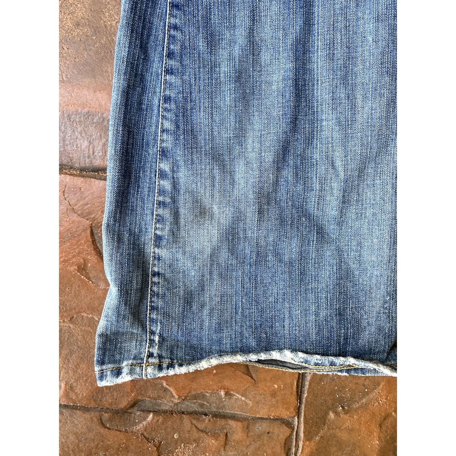 Vintage VINTAGE AG Adriano Goldschmied The Legend Flared Jeans 28R Denim Distressed 5-Pocket Women's Blue Slim Fit Distressed Pockets 33in Inseam Jeans Women Size 28" / US 6 / IT 42 - 7 Thumbnail