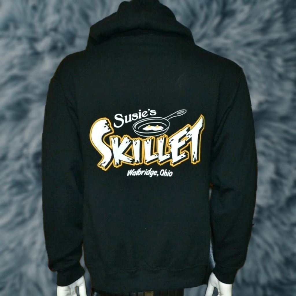Jerzees Jerzees Hoodie Susie's Skillet Walbridge OH Restaurant Medium Black Long Sleeve Pullover Hooded Men Shirt Sweatshirt Size US M / EU 48-50 / 2 - 1 Thumbnail