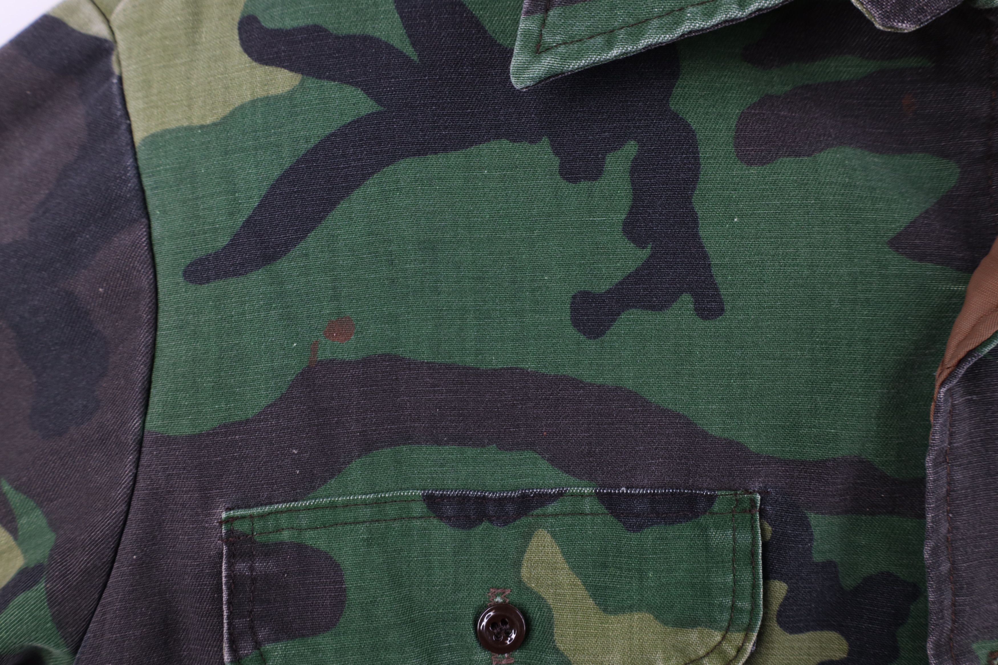 Vintage Vintage 70s Streetwear Quilted Camouflage Shirt Jacket USA Size US L / EU 52-54 / 3 - 6 Thumbnail