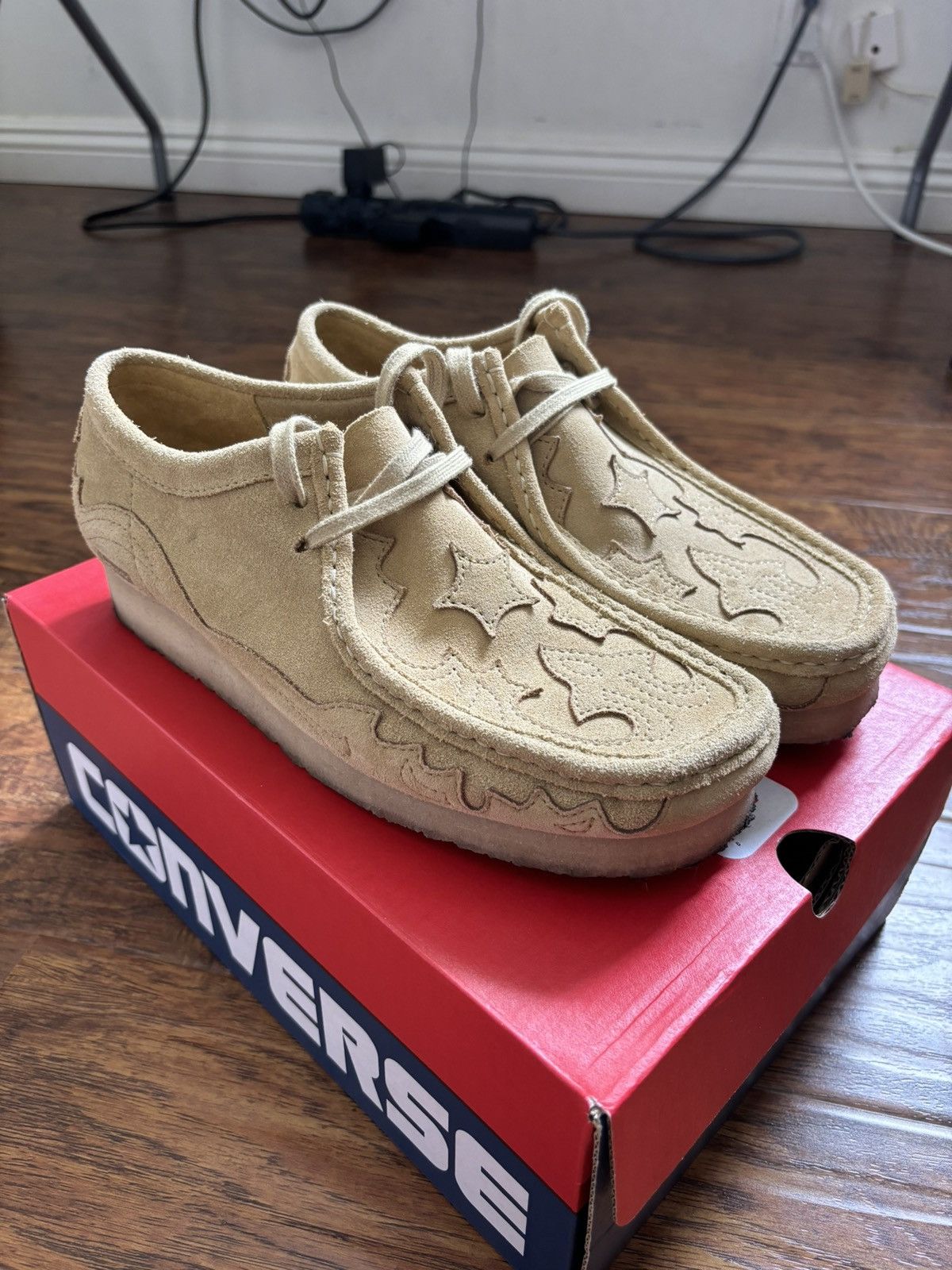 Supreme Tan Clarks Wallabee Supreme Western Collab | Grailed