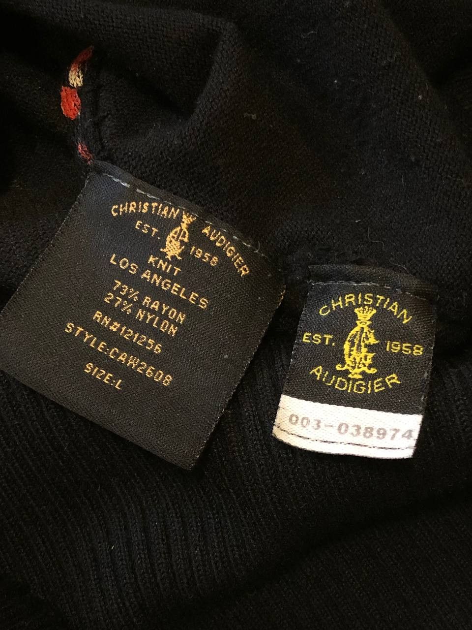 Christian Audigier VTG Christian Audigier Hoodie Sweater Graphic PRINT Studded Size L / US 10 / IT 46 - 3 Thumbnail