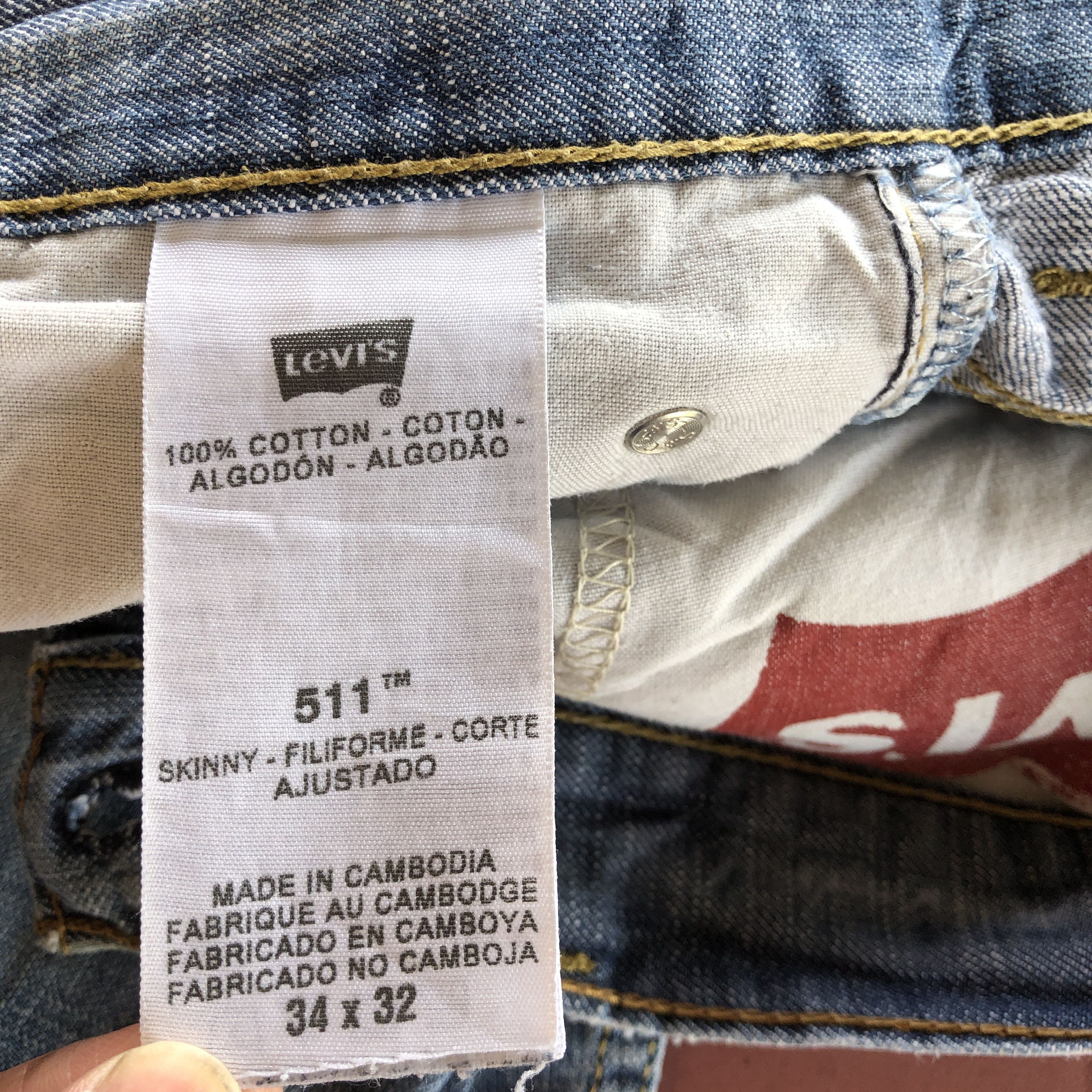 Levi's Vintage Levis 511 Jeans Slim Tapered Levi's Distressed Denim Size US 34 / EU 50 - 9 Thumbnail