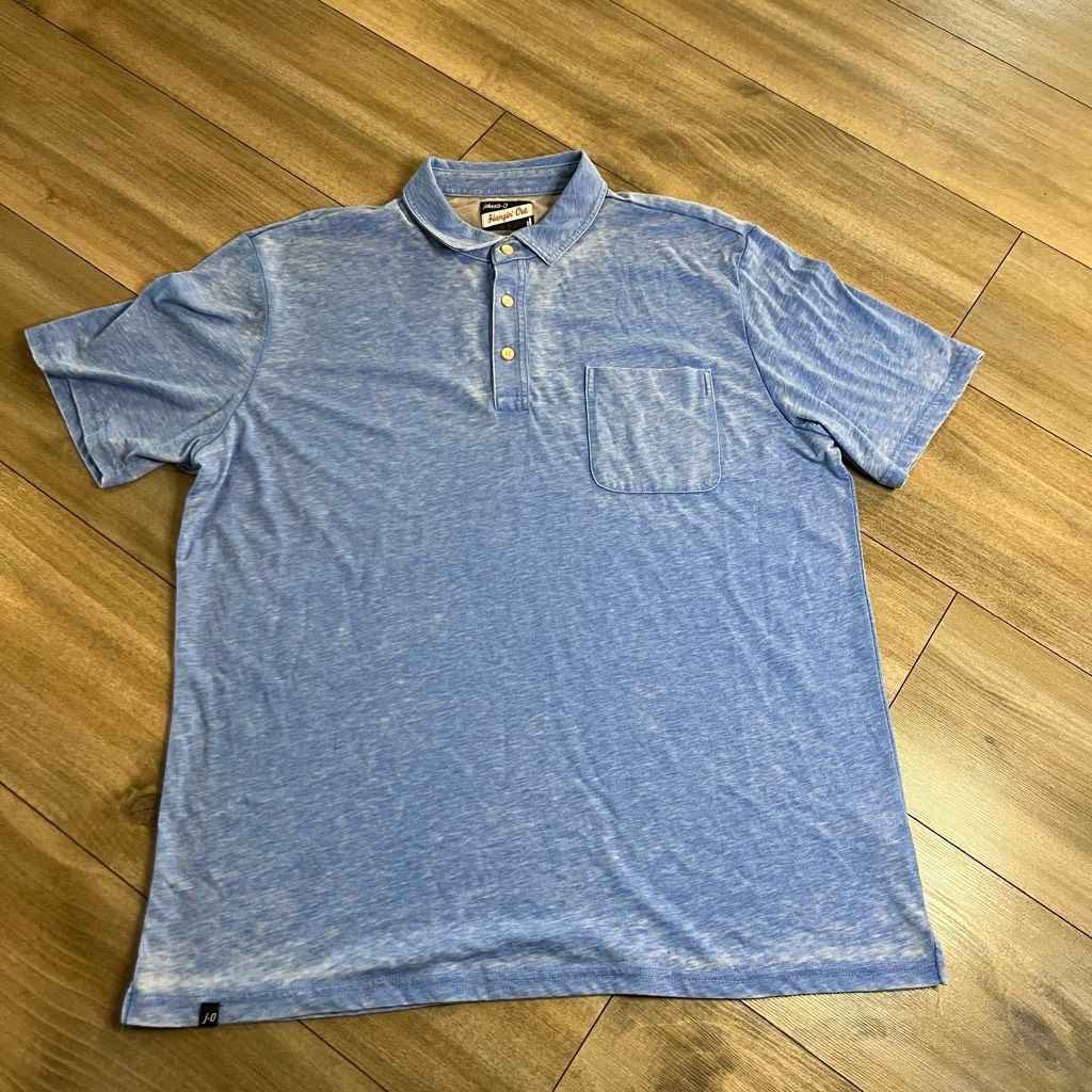 johnnie-O Johnnie-O Blue Casual Polo Shirt Men Large Bin E-46 Size US L / EU 52-54 / 3 - 1 Thumbnail