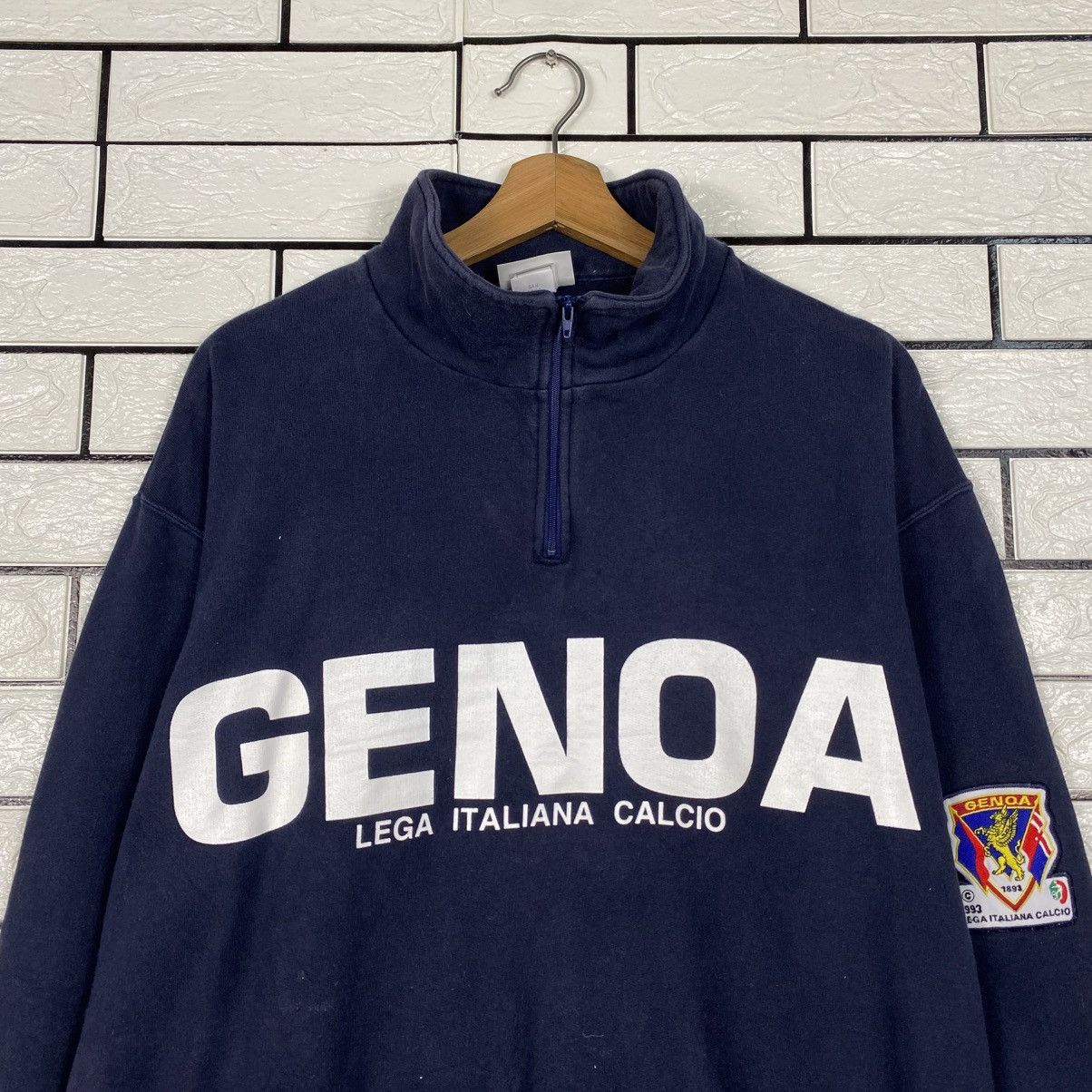 Japanese Brand 📌Vintage Sweatshirt Big Logo Italian Football League Size US L / EU 52-54 / 3 - 4 Thumbnail