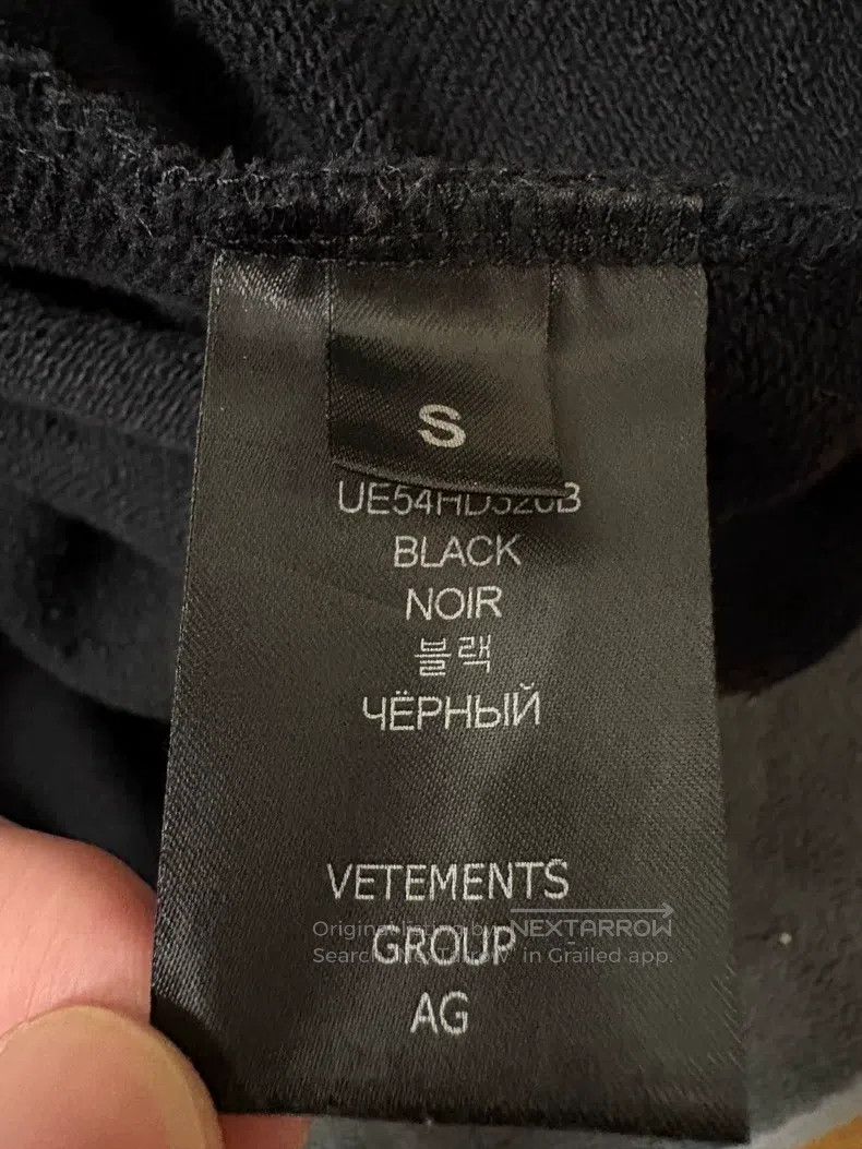 Vetements Vetements Connected Black Sweatshirt Size US S / EU 44-46 / 1 - 5 Thumbnail