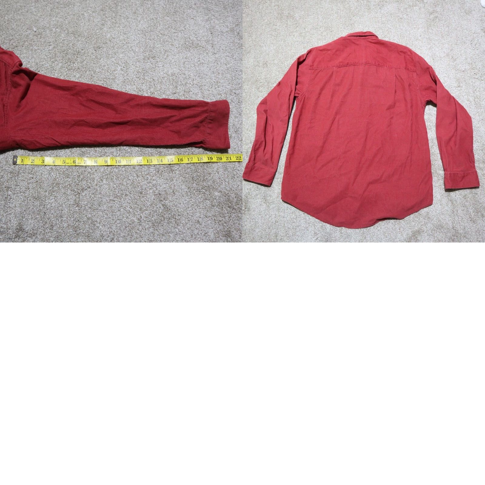 Izod IZOD Shirt Red Long Sleeve Button-Up 100% Cotton Adult Men's Size M Medium Size US M / EU 48-50 / 2 - 8 Thumbnail