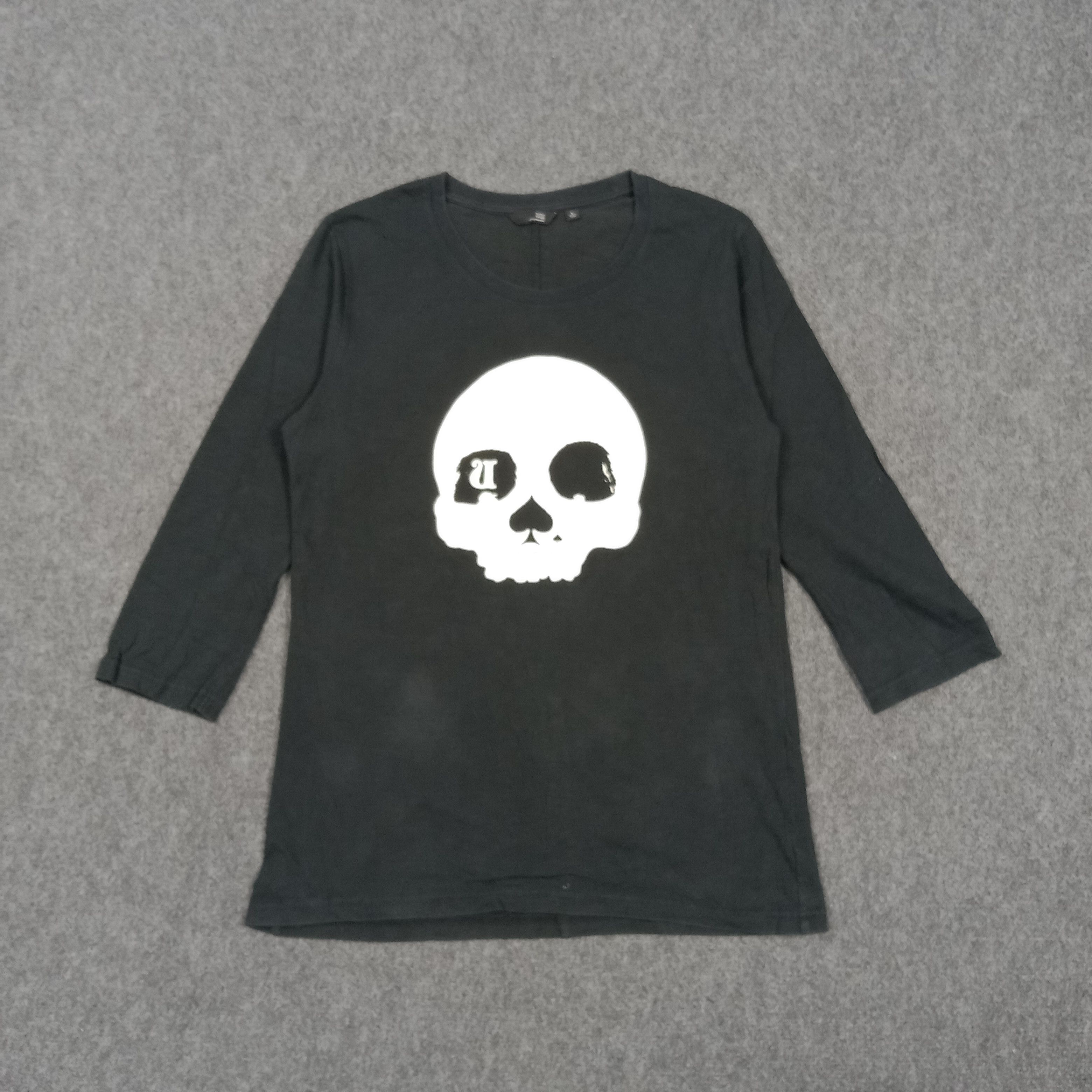 Undercover × Uniqlo Uniqlo x Undercover Japanese Skull 3/4 Sleeve Tshirt C285N19 Size S / US 4 / IT 40 - 1 Thumbnail