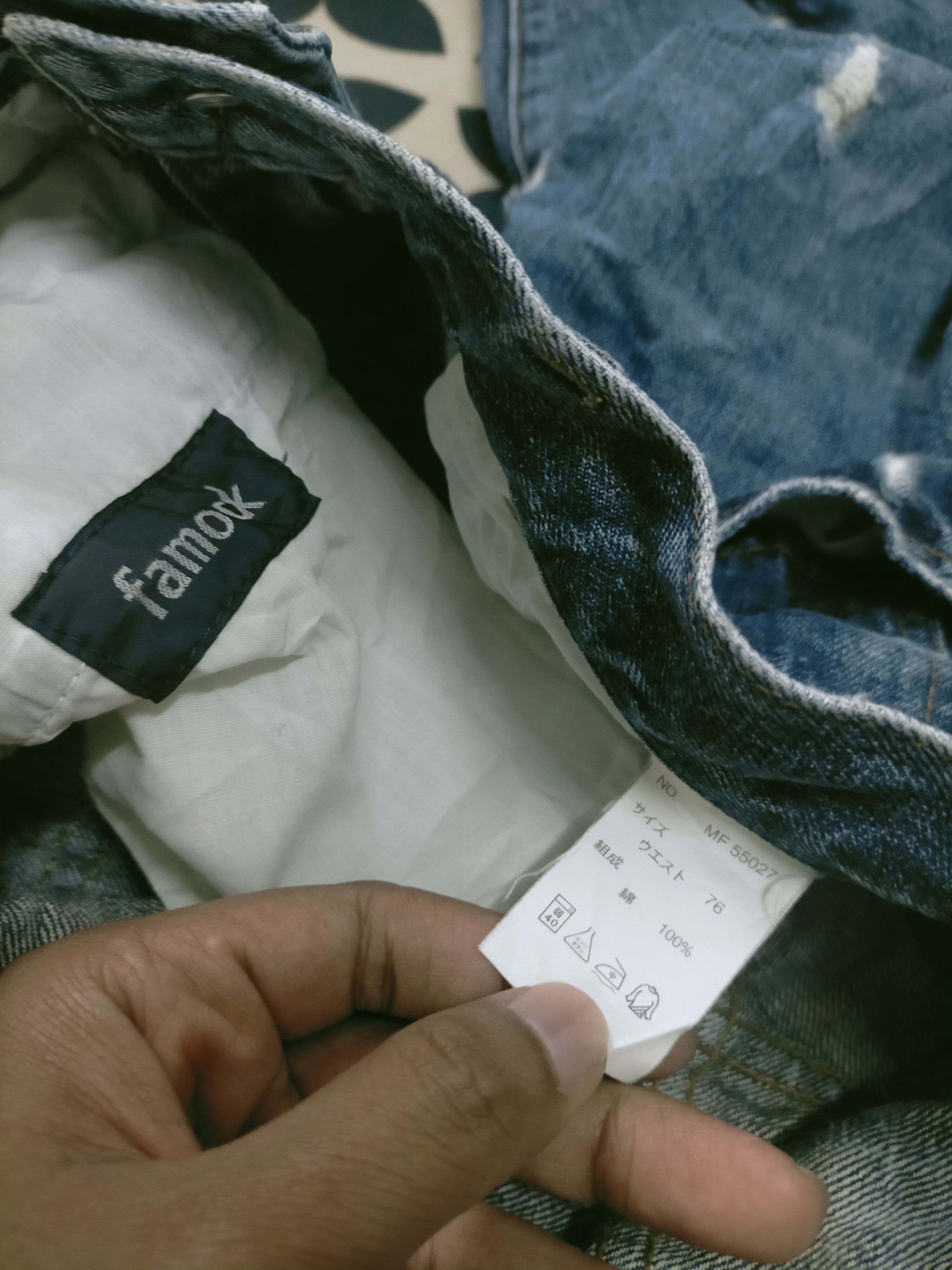 Japanese Brand × Junya Watanabe 🔥 Distressed 🔥 Junya Watanabe Style Famock Jeans Size US 29 - 6 Thumbnail