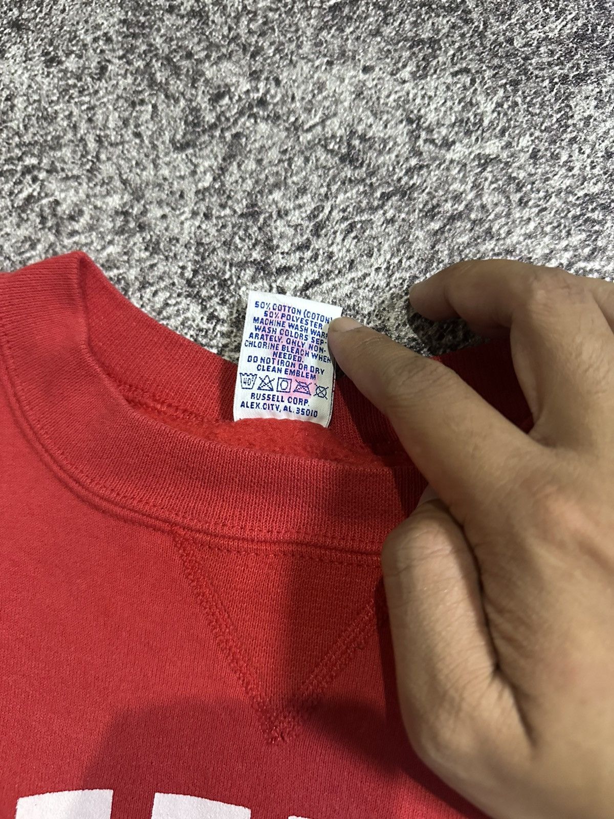 Vintage VINTAGE 2000s RUSELL ATHLETIC "GLYNN ACADEMY" SWEATSHIRT Size US XL / EU 56 / 4 - 4 Thumbnail
