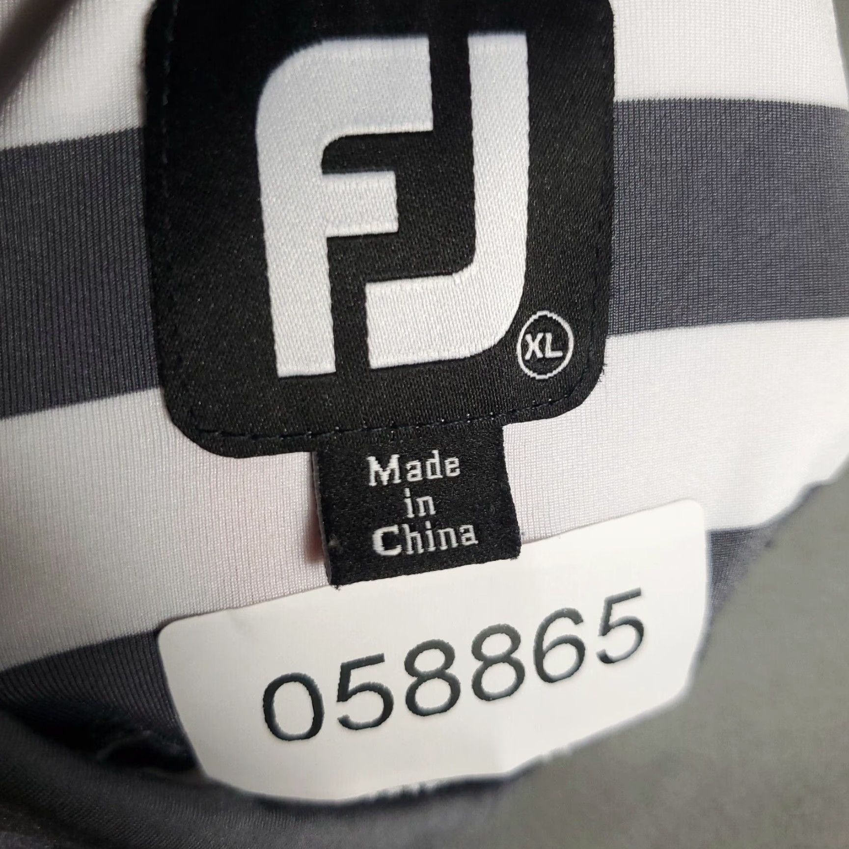 Footjoy FJ FootJoy Polo Shirt Mens Size XL Gray Striped Golf Casual Short Sleeve Size US XL / EU 56 / 4 - 8 Thumbnail