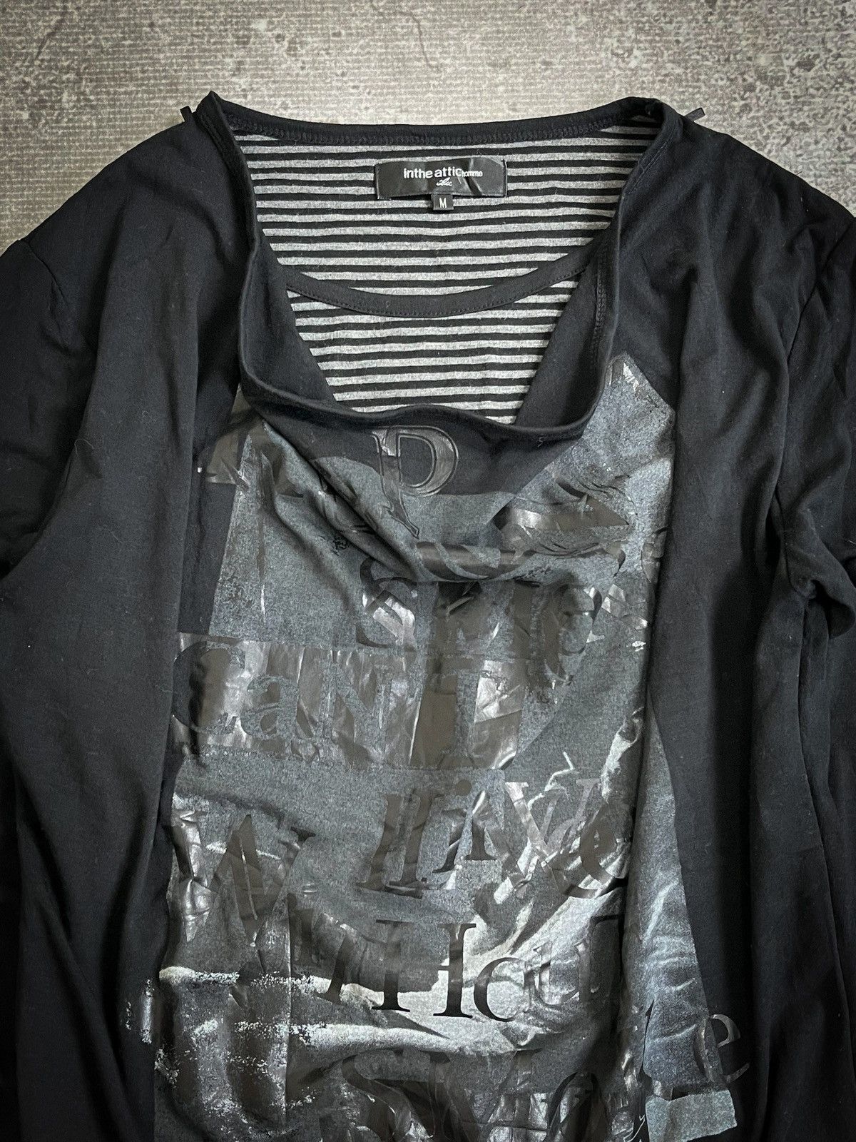 In The Attic In The Attic Homme Graphic Poem Double Layered Longsleeve Size US M / EU 48-50 / 2 - 5 Thumbnail
