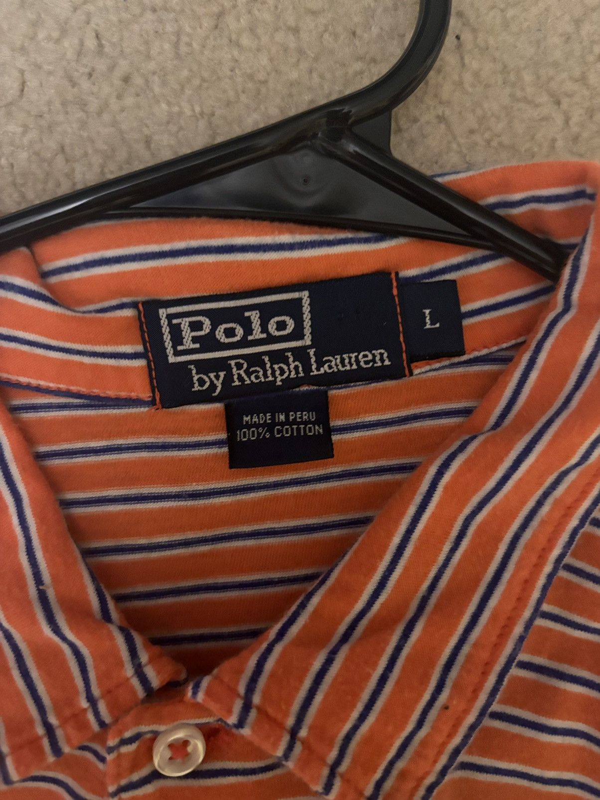 Polo Ralph Lauren Ralph Lauren Polo Golf Adult Mens Size L Shirt Orange Size US L / EU 52-54 / 3 - 3 Thumbnail