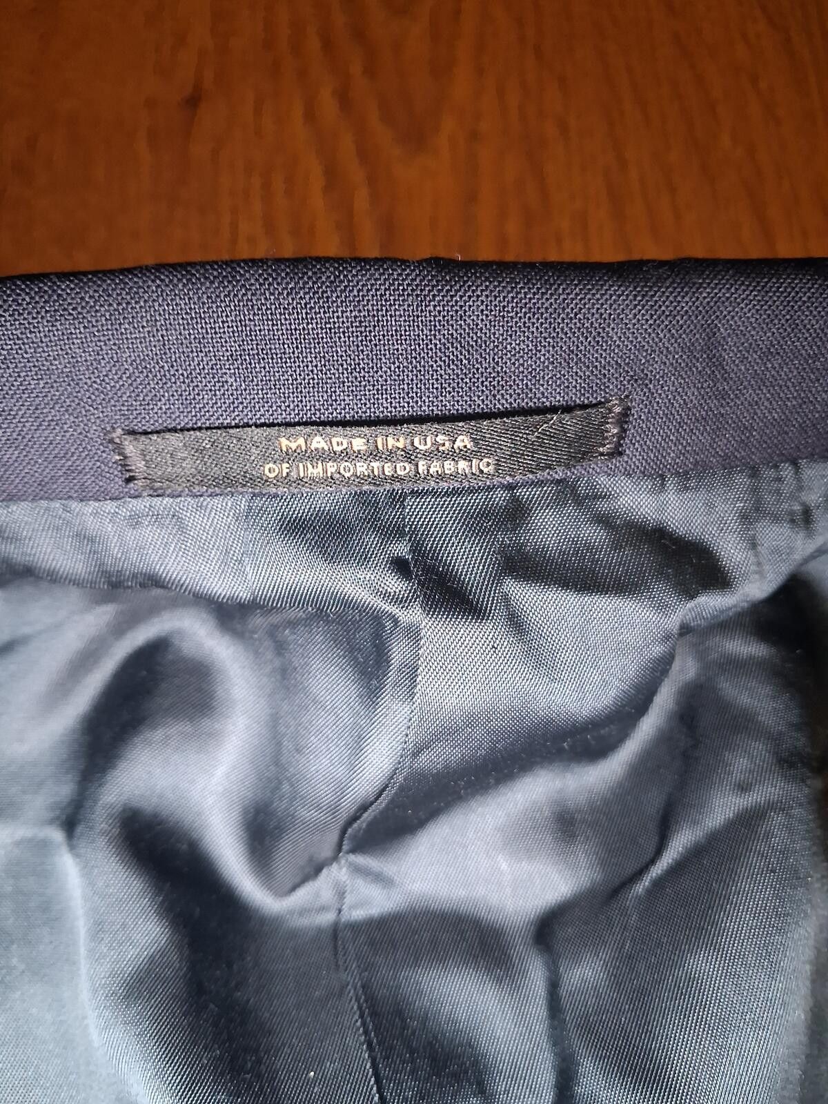 Hart Schaffner Marx Hart Schaffner Marx Blazer Mens 48R Navy Gold Buttons Wool Size 48R - 5 Thumbnail