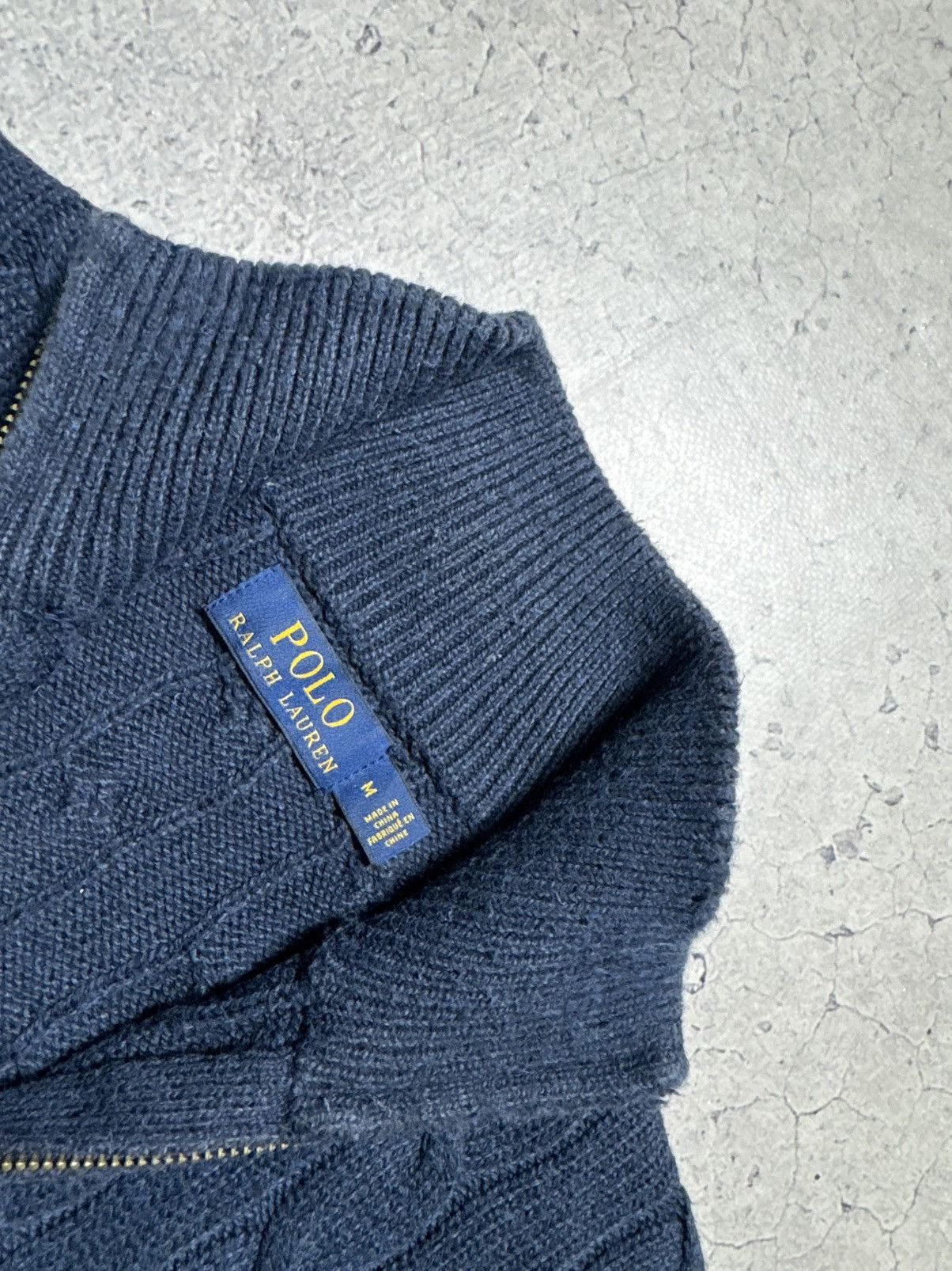 Polo Ralph Lauren Polo Ralph Lauren Knitted Sweater 1/4 Zip Blue Big Logo Size US M / EU 48-50 / 2 - 6 Thumbnail