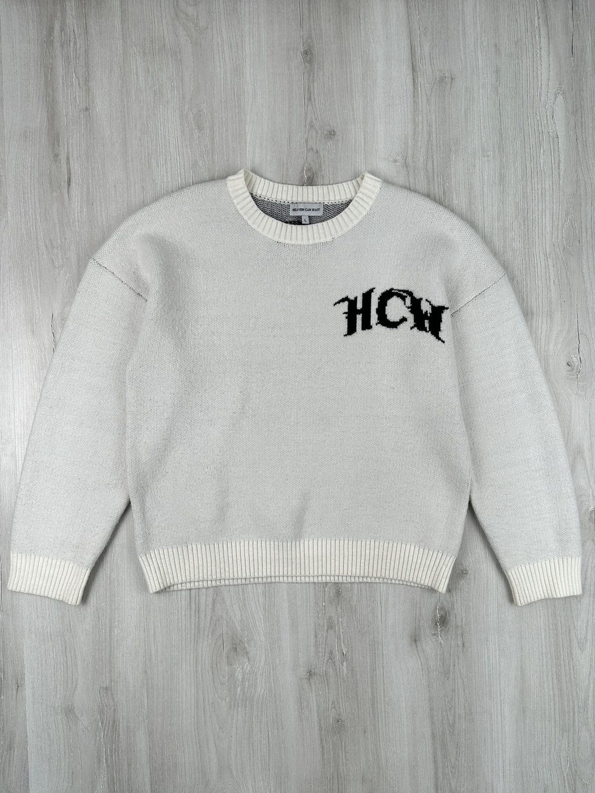 Designer Heaven Can Wait Skeleton Knit Sweater Size US L / EU 52-54 / 3 - 2 Thumbnail
