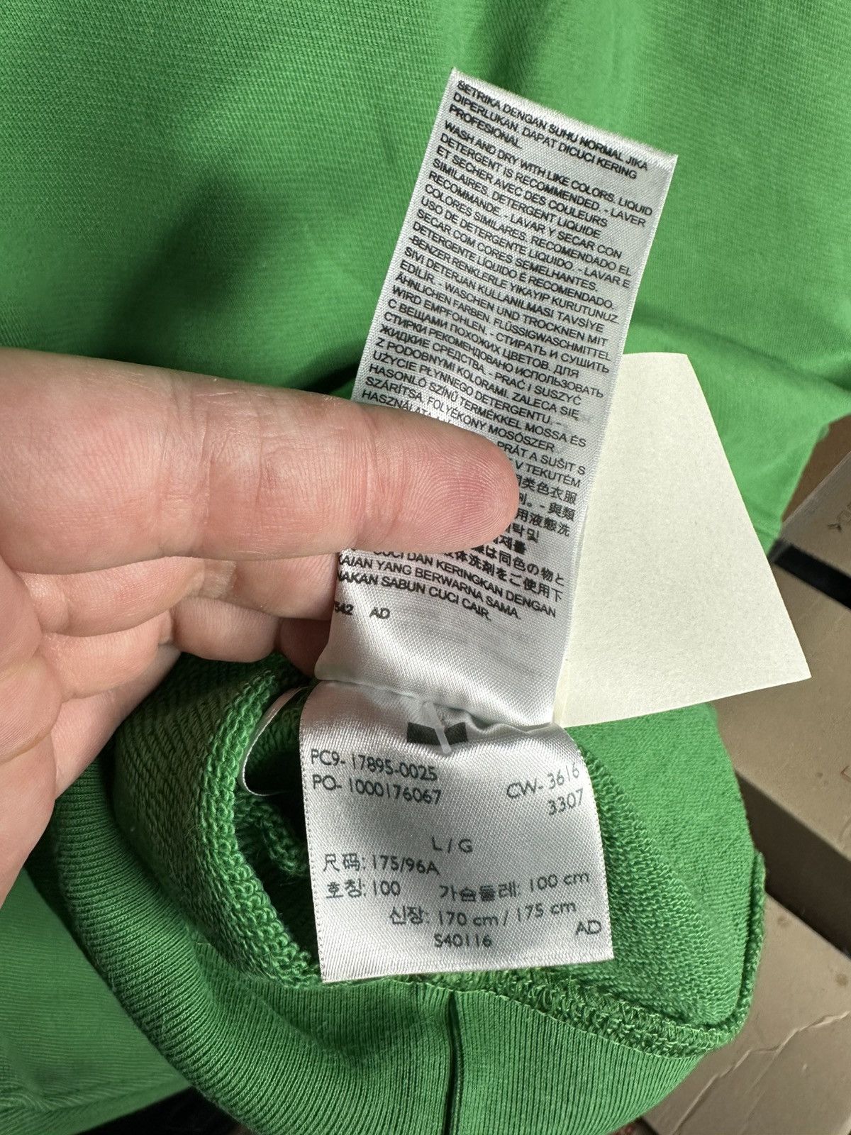 Levi's Levi’s Green Sweatshirt Crewneck Big Embroidered Logo Size US L / EU 52-54 / 3 - 7 Thumbnail