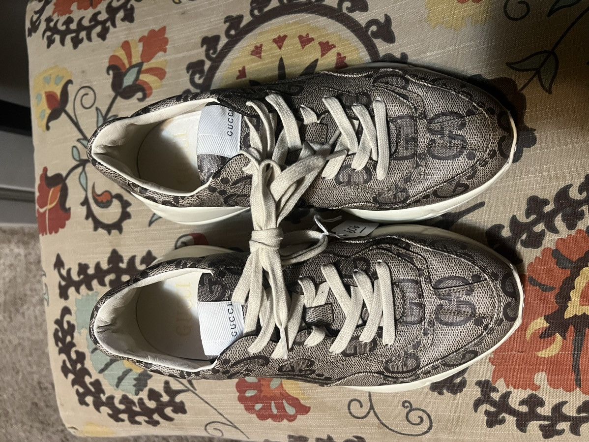 Gucci Gucci Rython Monogram Sneakers Size US 7.5 / EU 40-41 - 3 Thumbnail