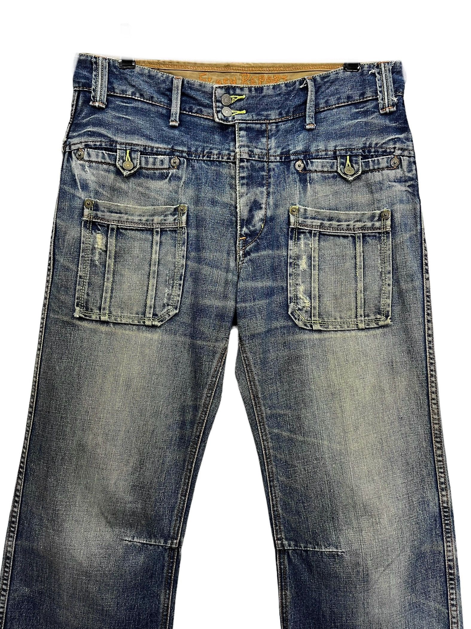 Report Collection 🔥FLASH REPORT Vintage Fatigues Denim Mudwash Bush Pants Size US 31 - 7 Thumbnail