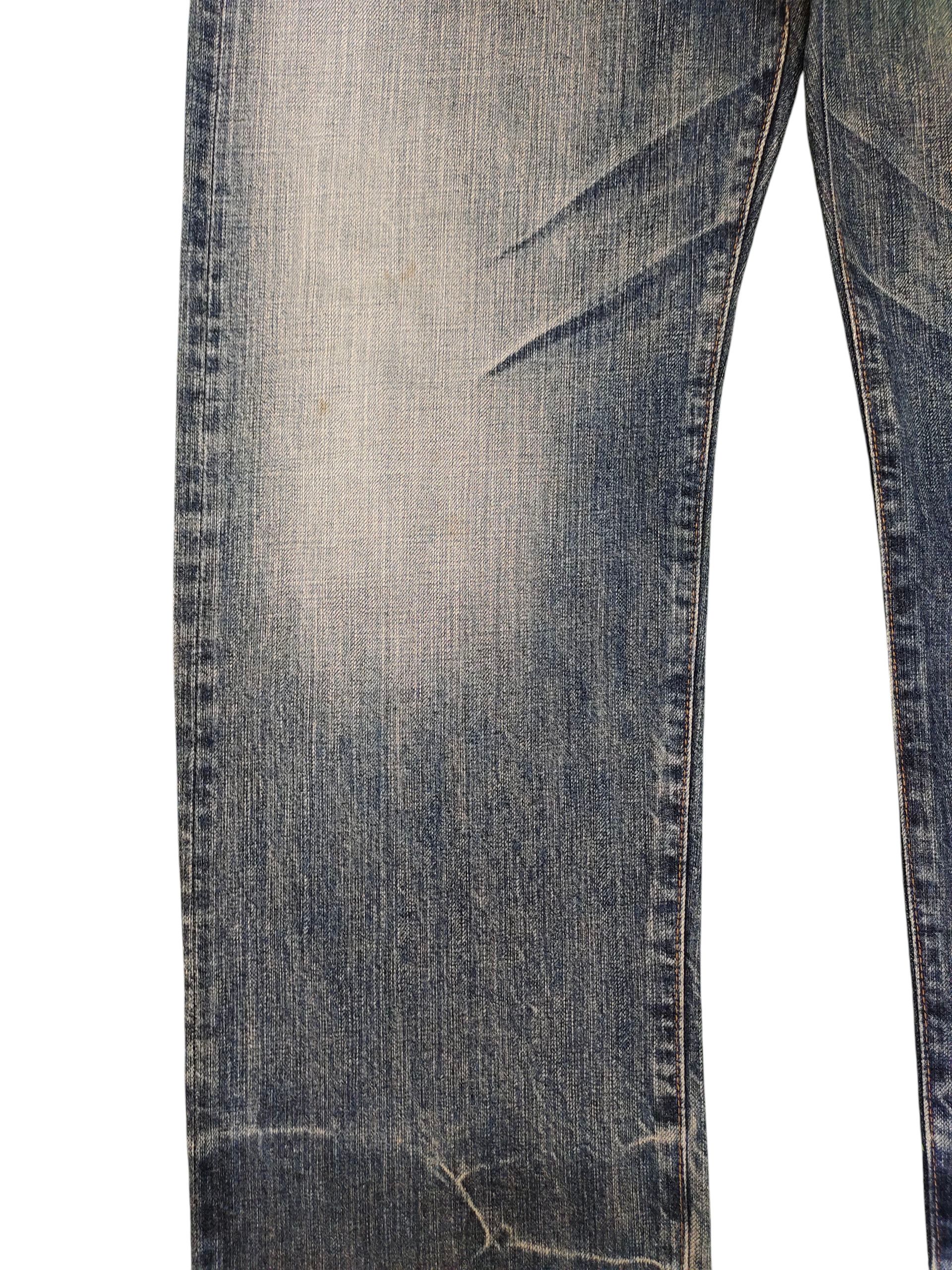 Kapital Vintage 90s Bartack Japan Selvedge Clawmark Distress Jeans Size US 35 - 4 Thumbnail