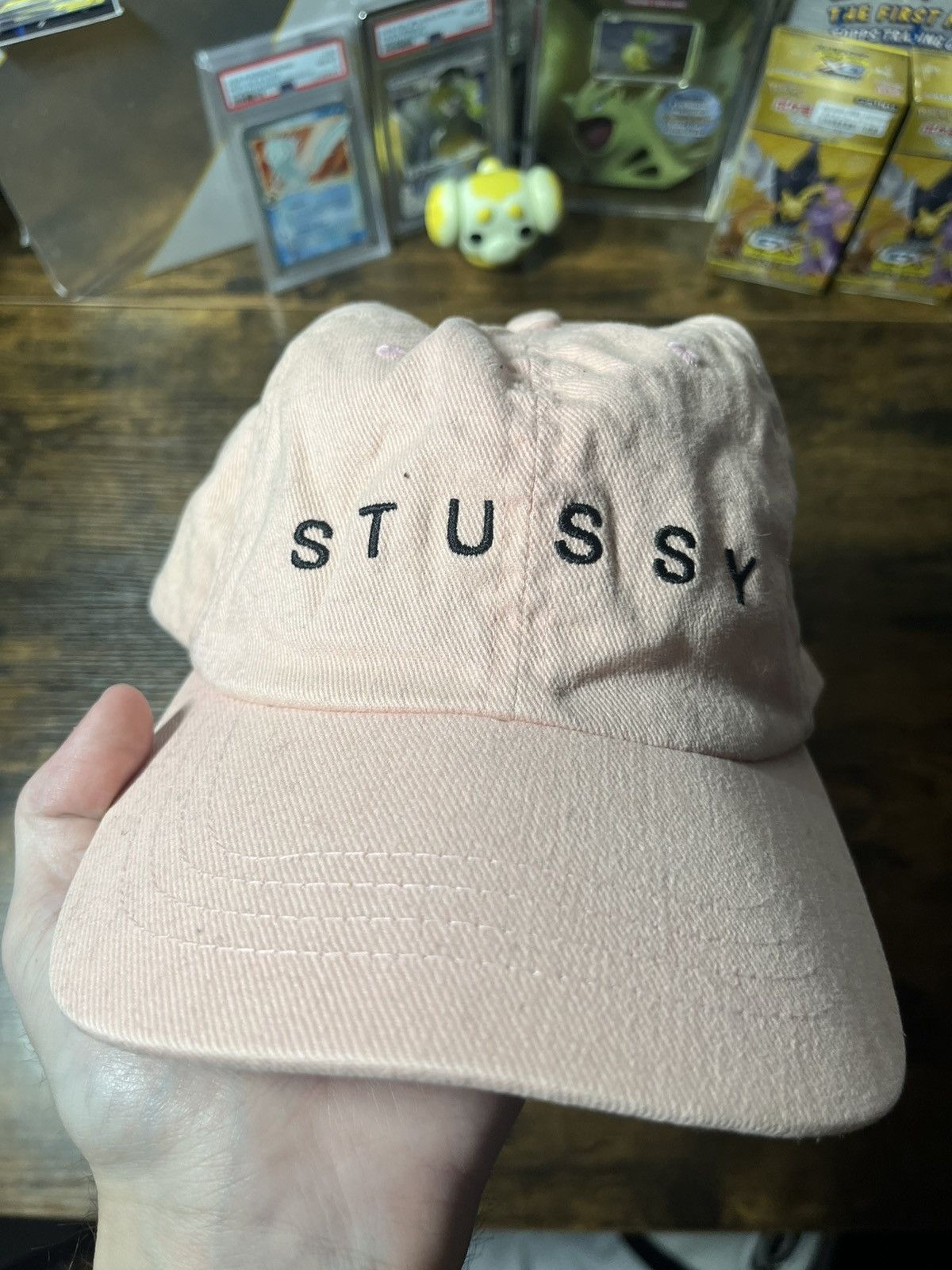 Stussy Stussy pink logo hat Size ONE SIZE - 1 Thumbnail