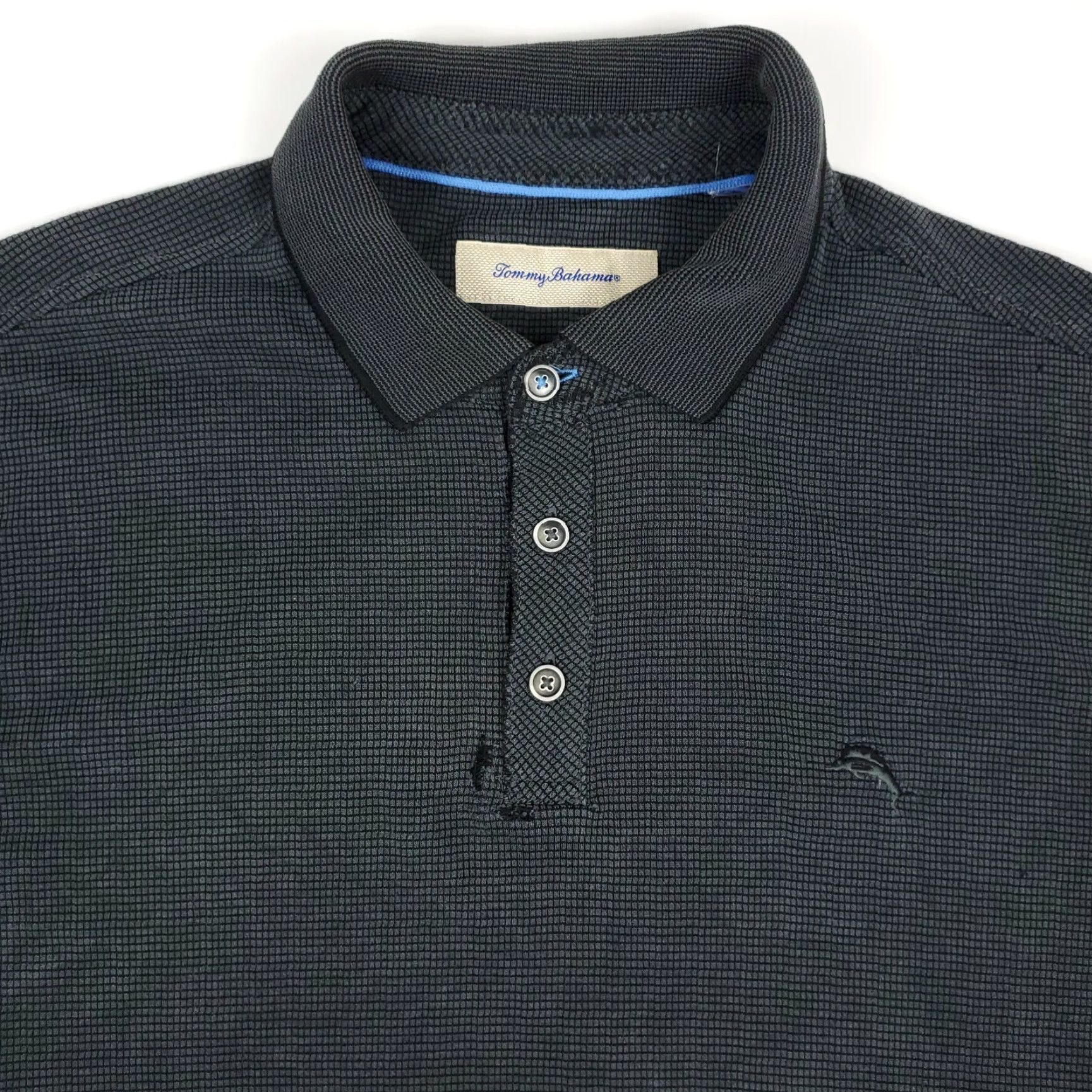 Tommy Bahama Tommy Bahama Gray Marlin Logo Mens Short Sleeve Polo Shirt Size Large - DAMAGED - Boxed Original Title Size US L / EU 52-54 / 3 - 2 Thumbnail