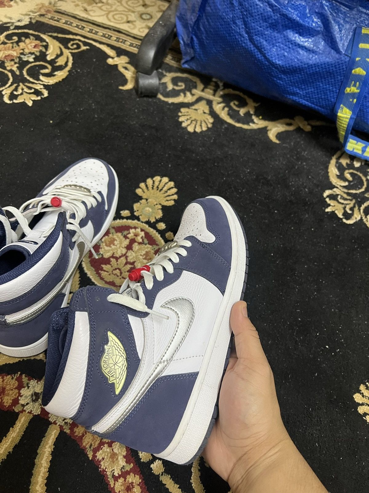 Jordan Brand Air Jordan 1 Retro High Co.Jp “Midnight Navy Size US 9.5 / EU 42-43 - 4 Thumbnail