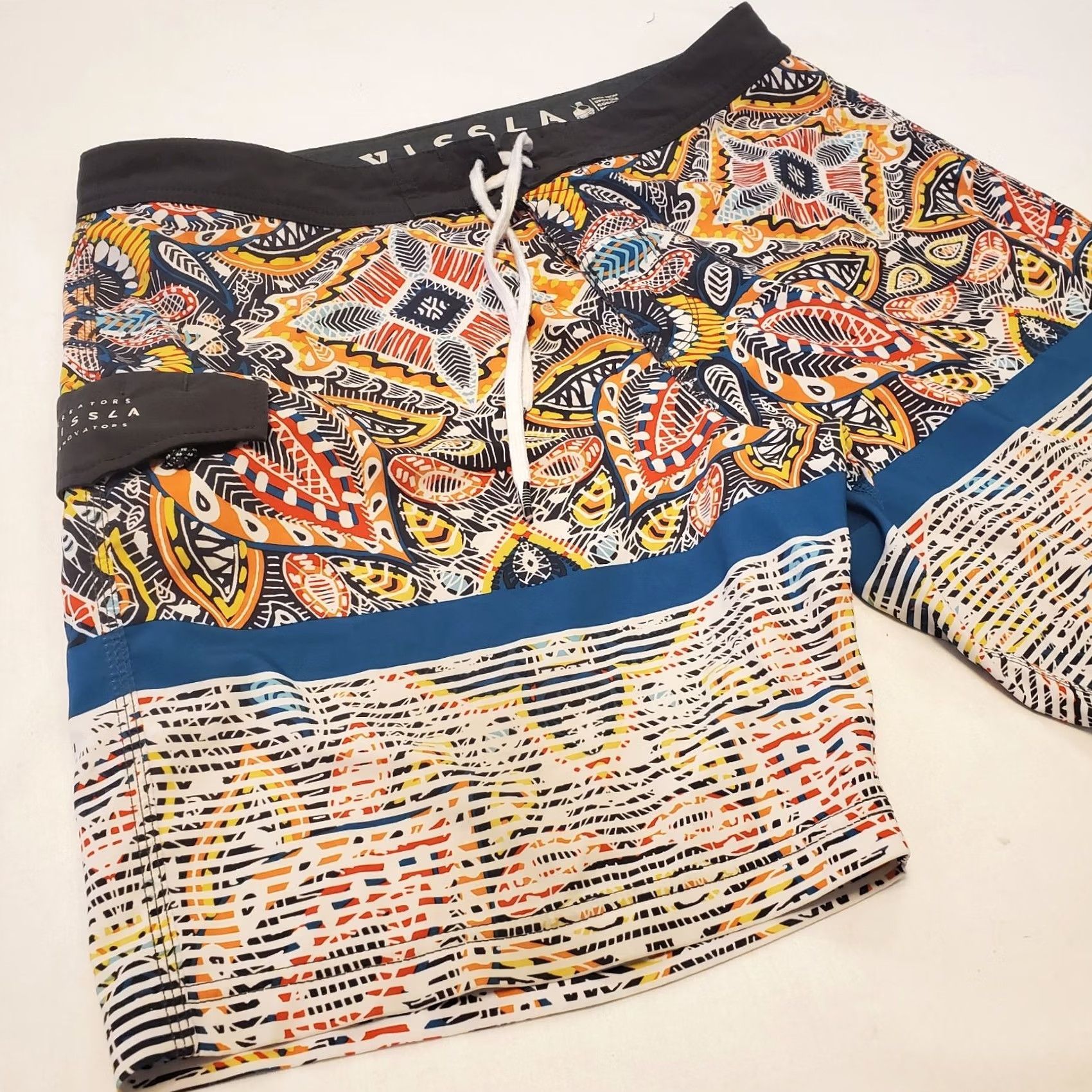 Vissla VISSLA Boardshorts Swim Trunks Shorts Size 36 Geometric Floral Pattern Men's Size US 36 / EU 52 - 2 Thumbnail