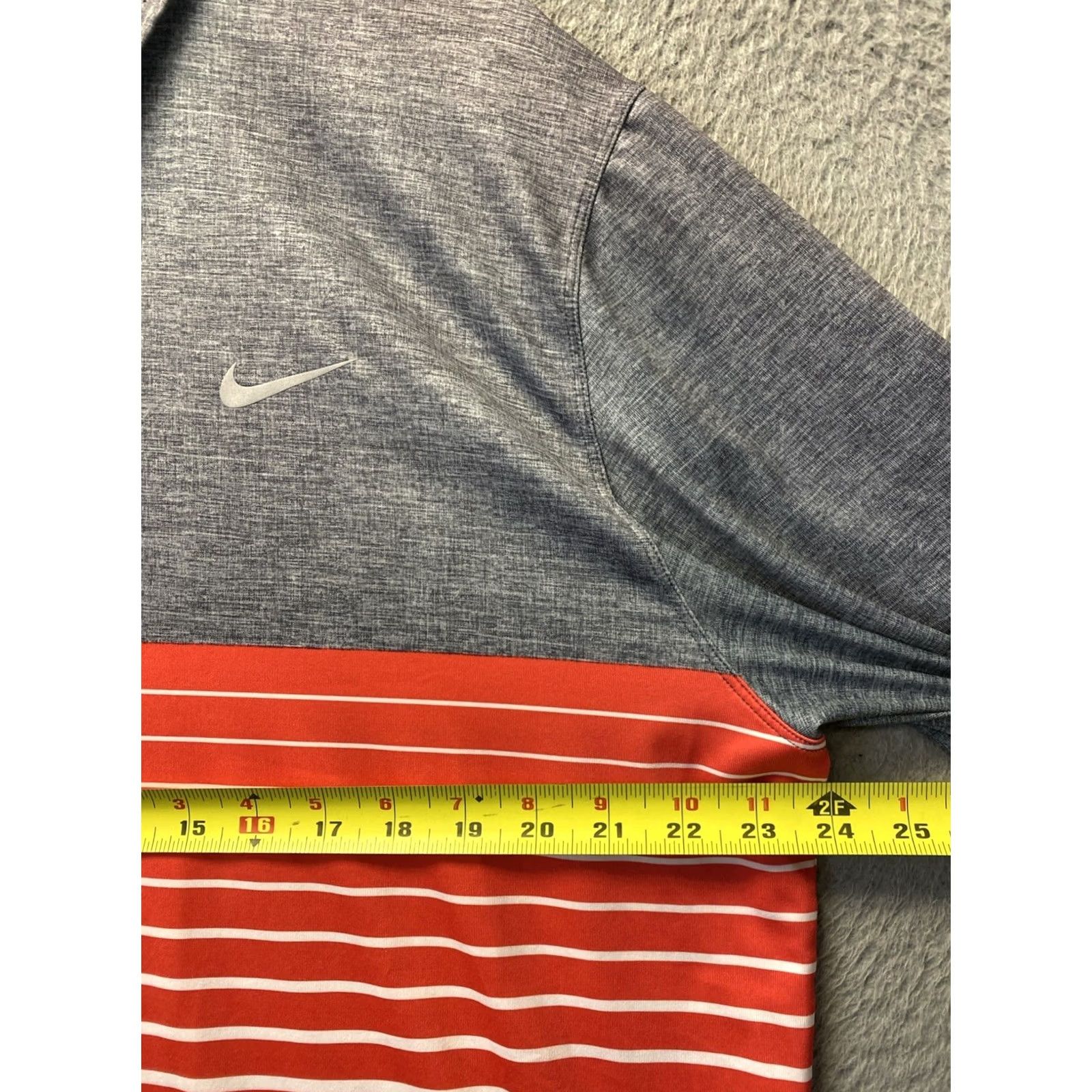 Nike Nike Golf Polo Shirt Mens Large Dri-Fit Red Gray Short Sleeve Polo Shirt Size US L / EU 52-54 / 3 - 7 Thumbnail