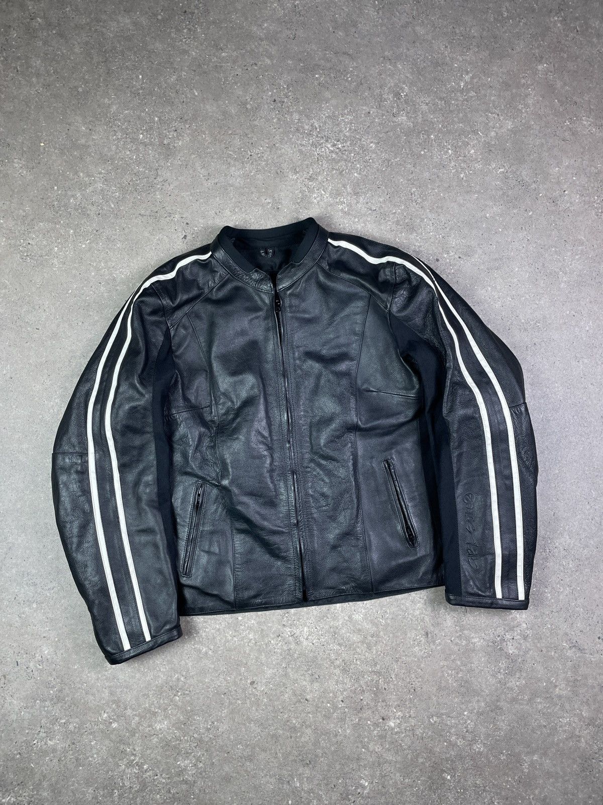 Vintage Vintage Y2K Lewis Racing Motocycle Leather Jacket Size XL / US 12-14 / IT 48-50 - 1 Thumbnail