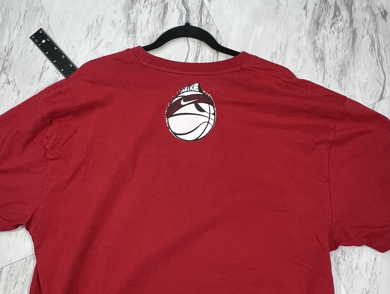 Nike Nike PREY Graphic Red T Shirt Basketball Streetwear XL #8 Size US XL / EU 56 / 4 - 6 Thumbnail