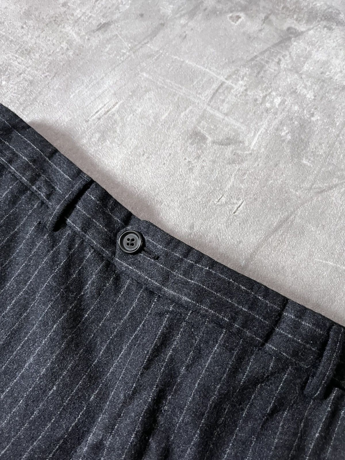 Prada Prada Vintage wool black striped pants Size US 32 / EU 48 - 5 Thumbnail