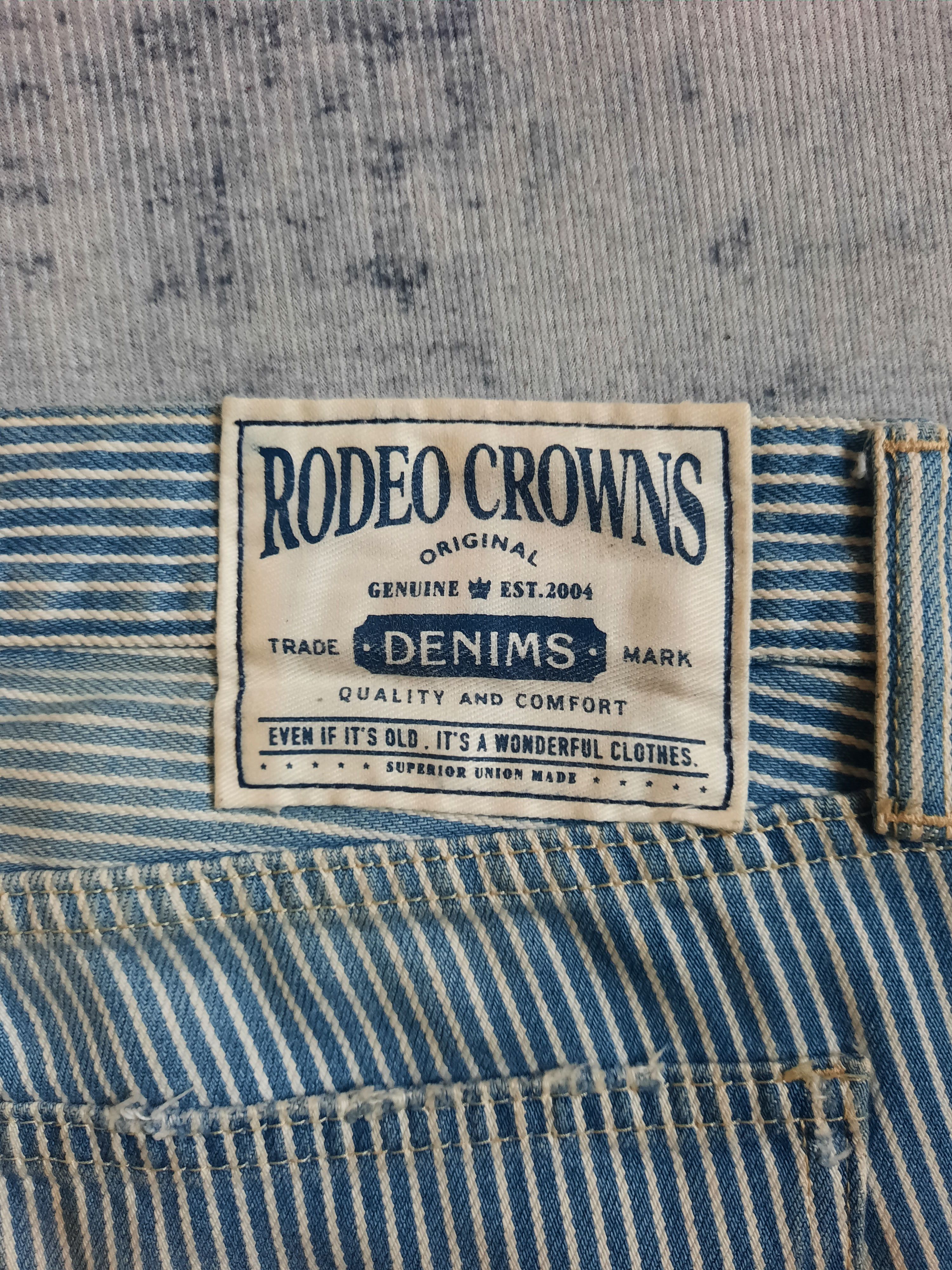 If Six Was Nine 🔱 Radeo crowns hickory stripes patch distressed pants Size US 30 / EU 46 - 5 Thumbnail