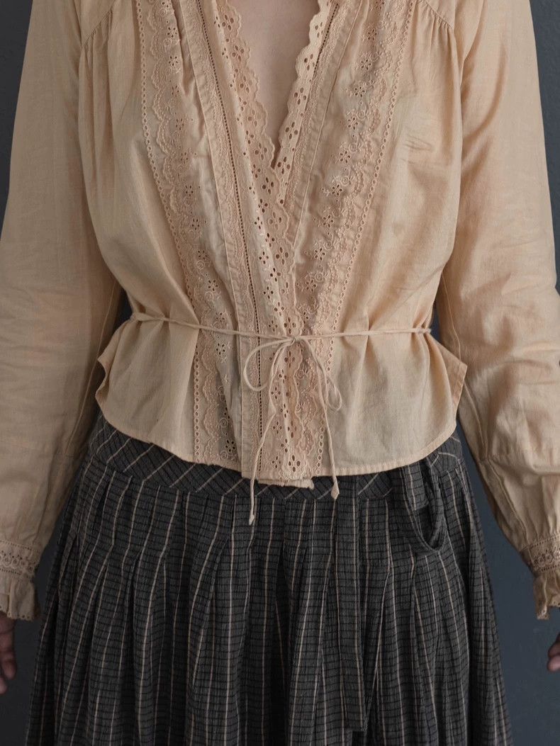 Comme des Garcons Comme Des Garcons Beige Lace Cardigan Size M / US 6-8 / IT 42-44 - 7 Thumbnail