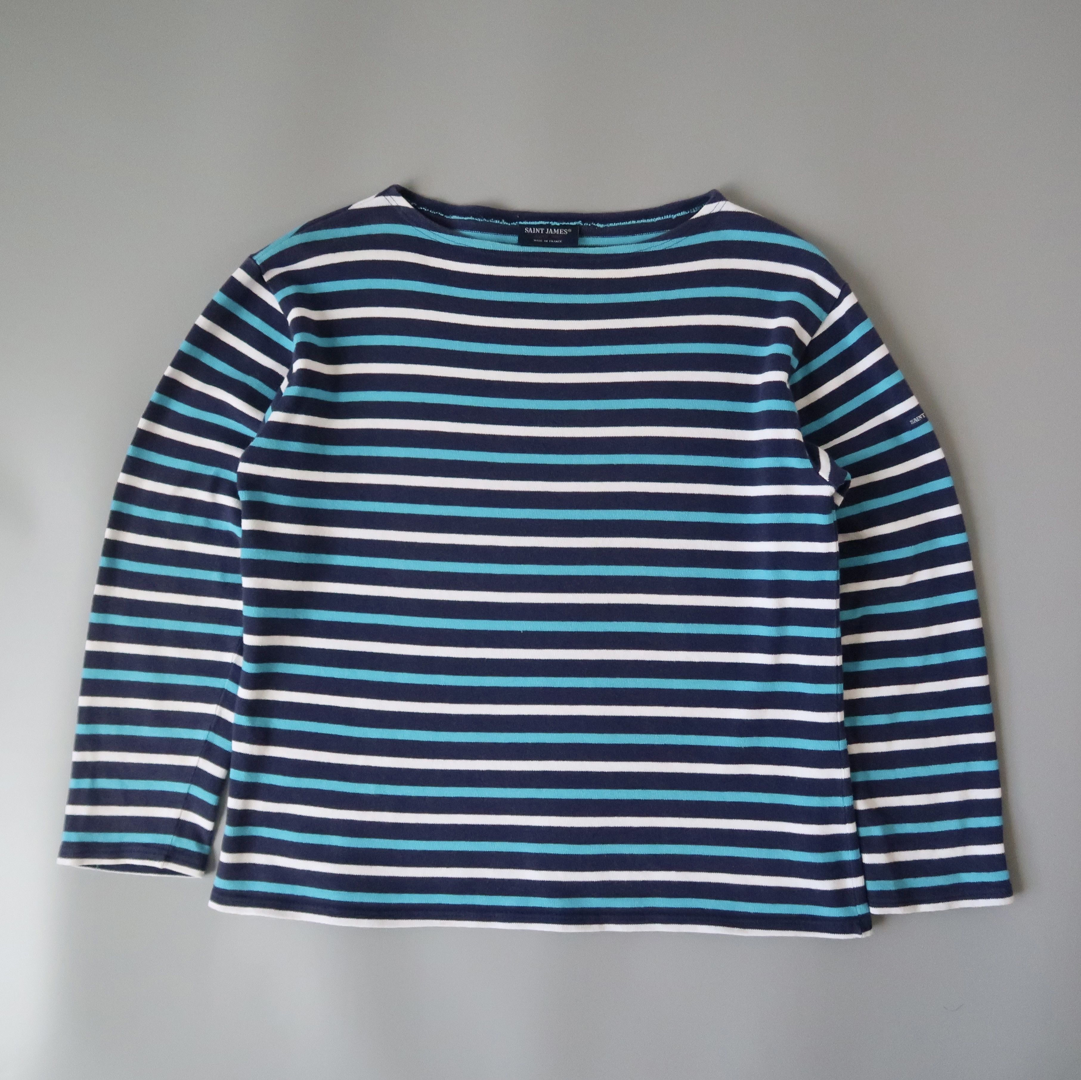 Saint James SAINT JAMES heavyweight cotton striped breton shirt, 3.5 Size US S / EU 44-46 / 1 - 2 Thumbnail