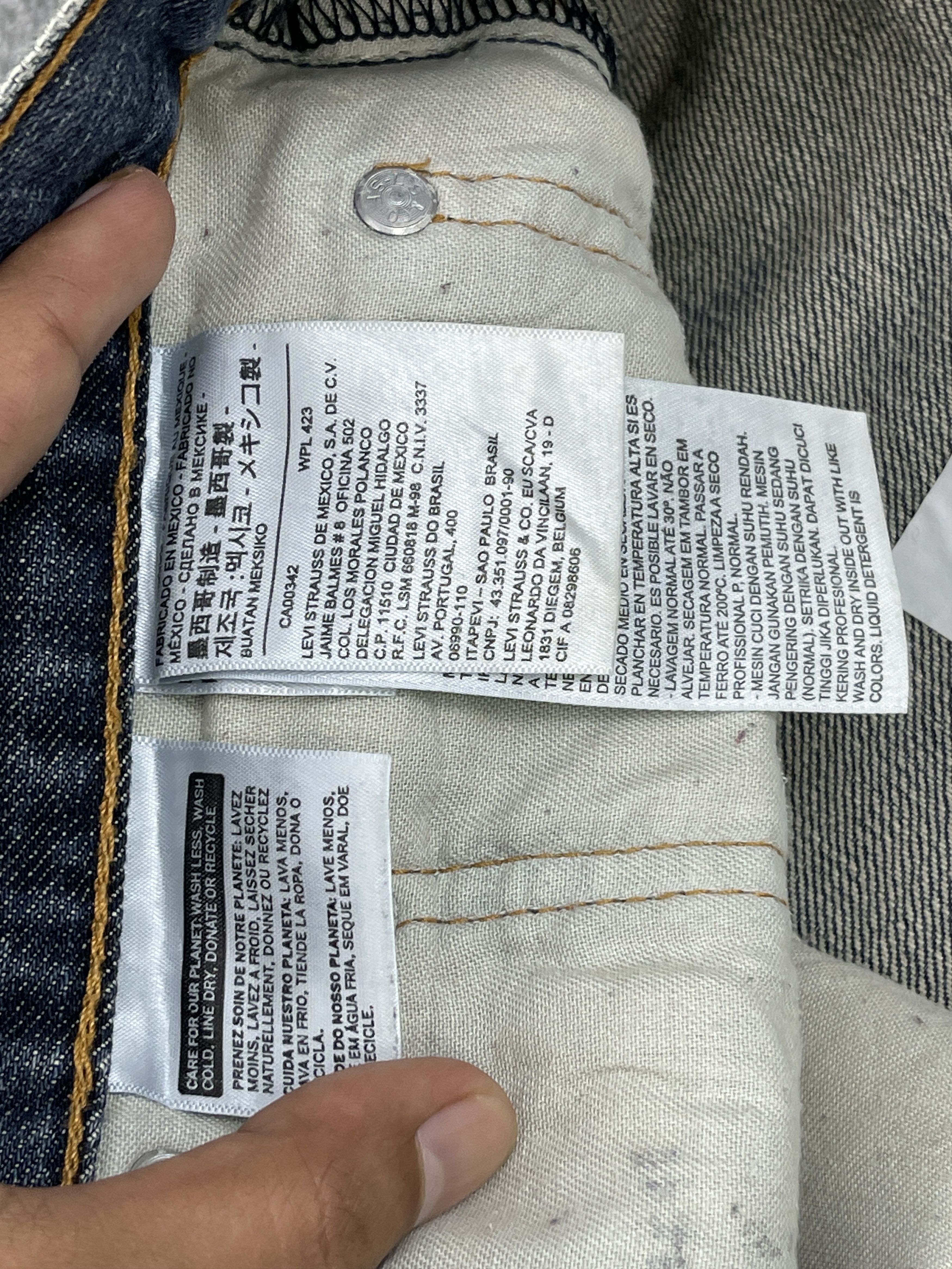 Levi's Big Size Vintage Levis 550 Blue Denim Jeans DP2500 Size US 44 / EU 60 - 7 Thumbnail