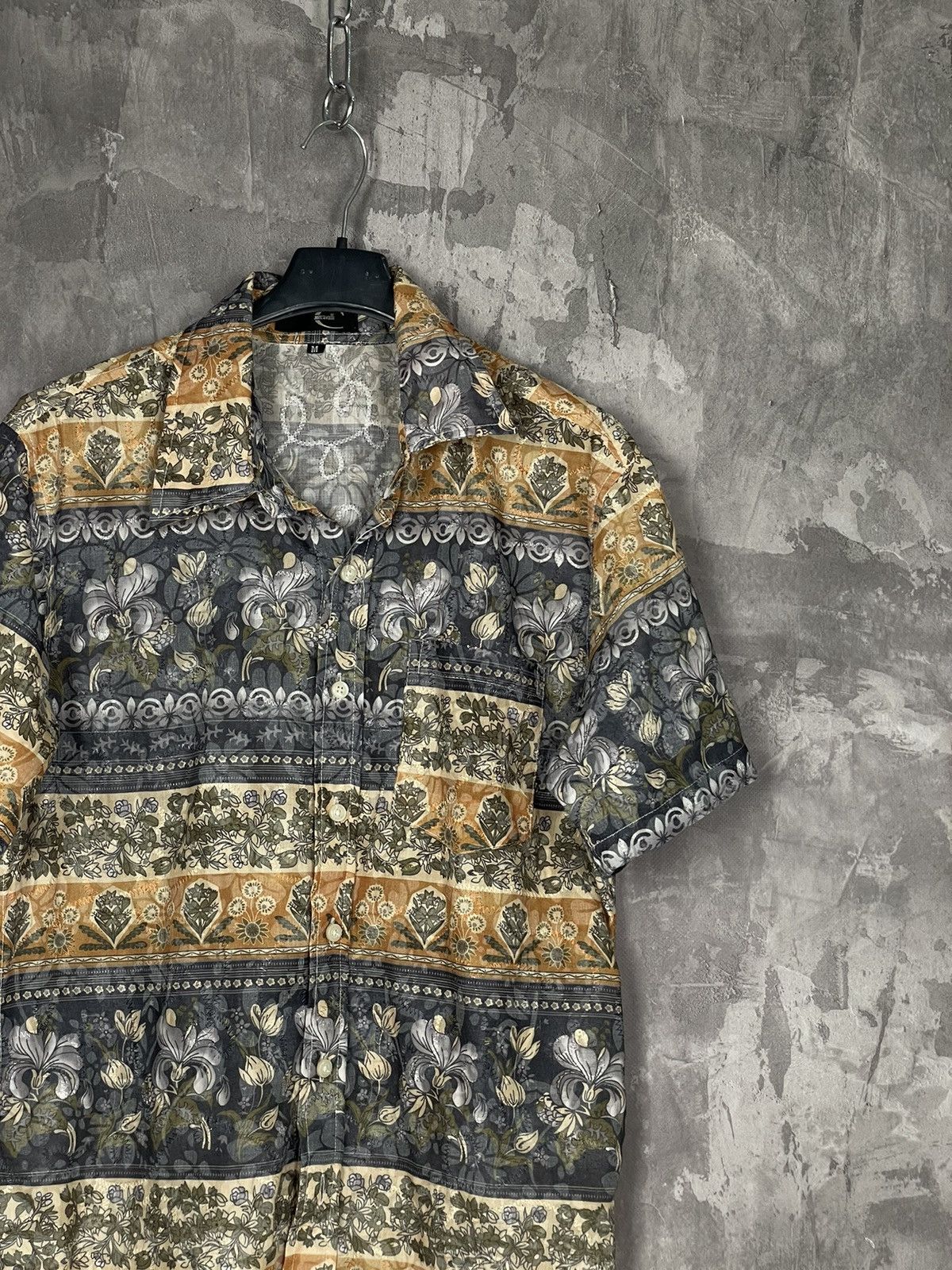 Just Cavalli × Vintage Just Cavalli Shirt Short Y2K Streetwear Sleeve Size US M / EU 48-50 / 2 - 4 Thumbnail
