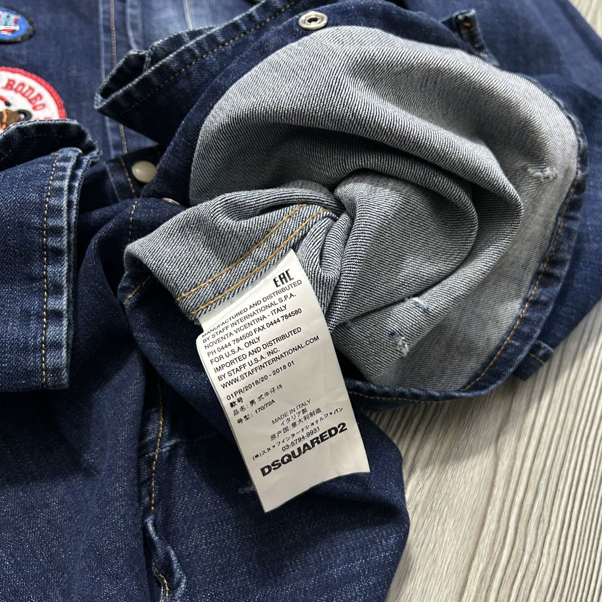 Dsquared2 Dsquared2 Distresses Western Denim Shirt With Patches Size US M / EU 48-50 / 2 - 11 Thumbnail