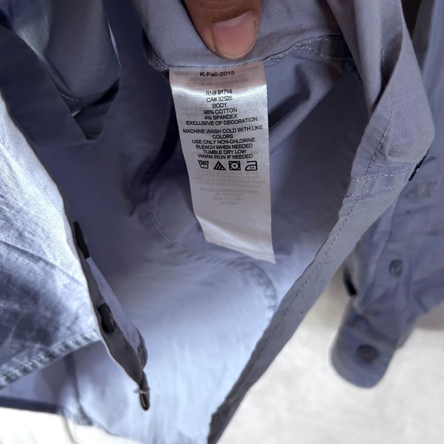 Armani Exchange Armani Exchange Mens Light Blue Long Sleeve Button Down Super Slim Shirt Size US S / EU 44-46 / 1 - 4 Thumbnail