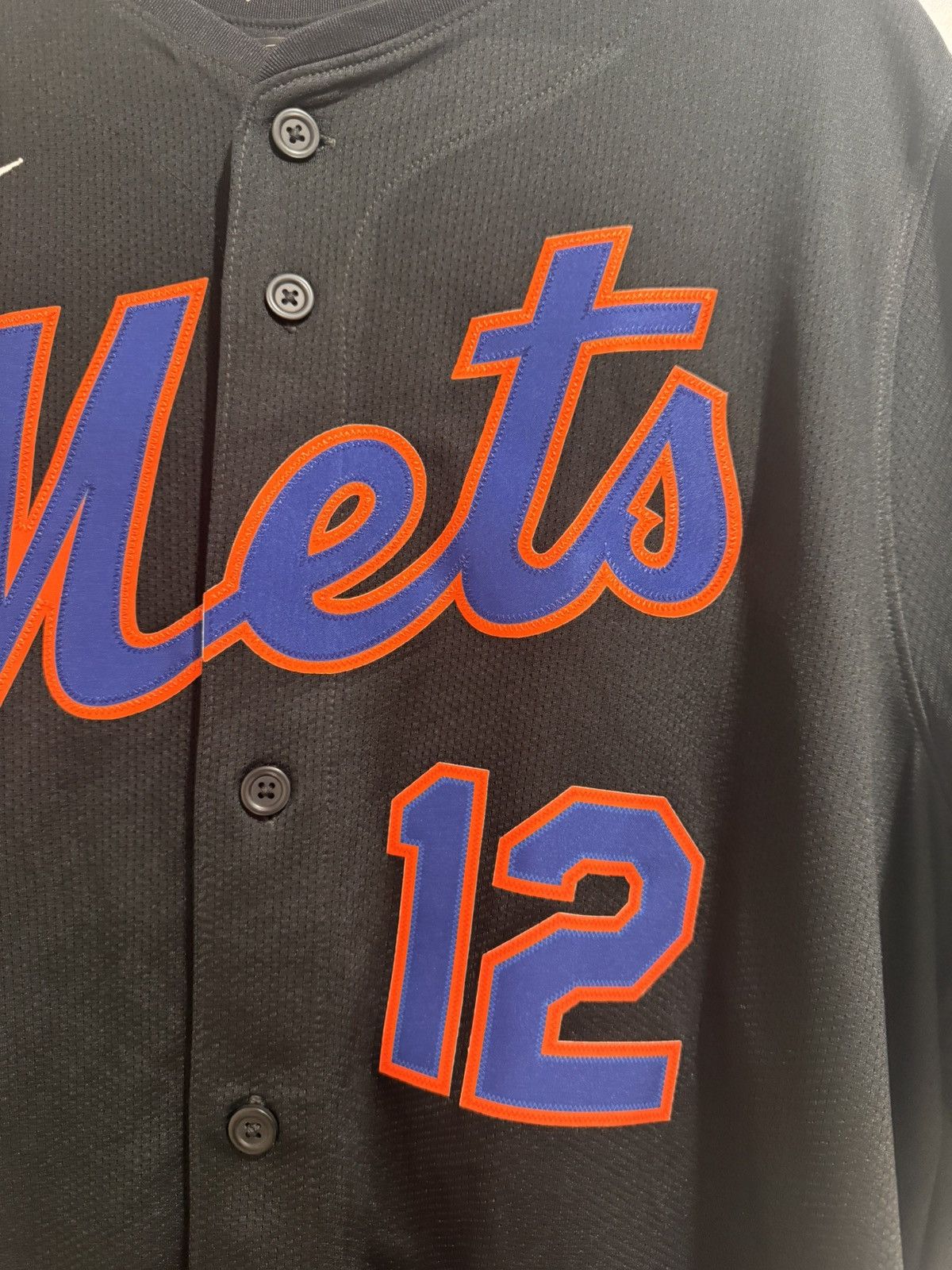 Nike NY Mets Lindor Nike Black Alternate Limited Player Jersey Size US XL / EU 56 / 4 - 4 Thumbnail