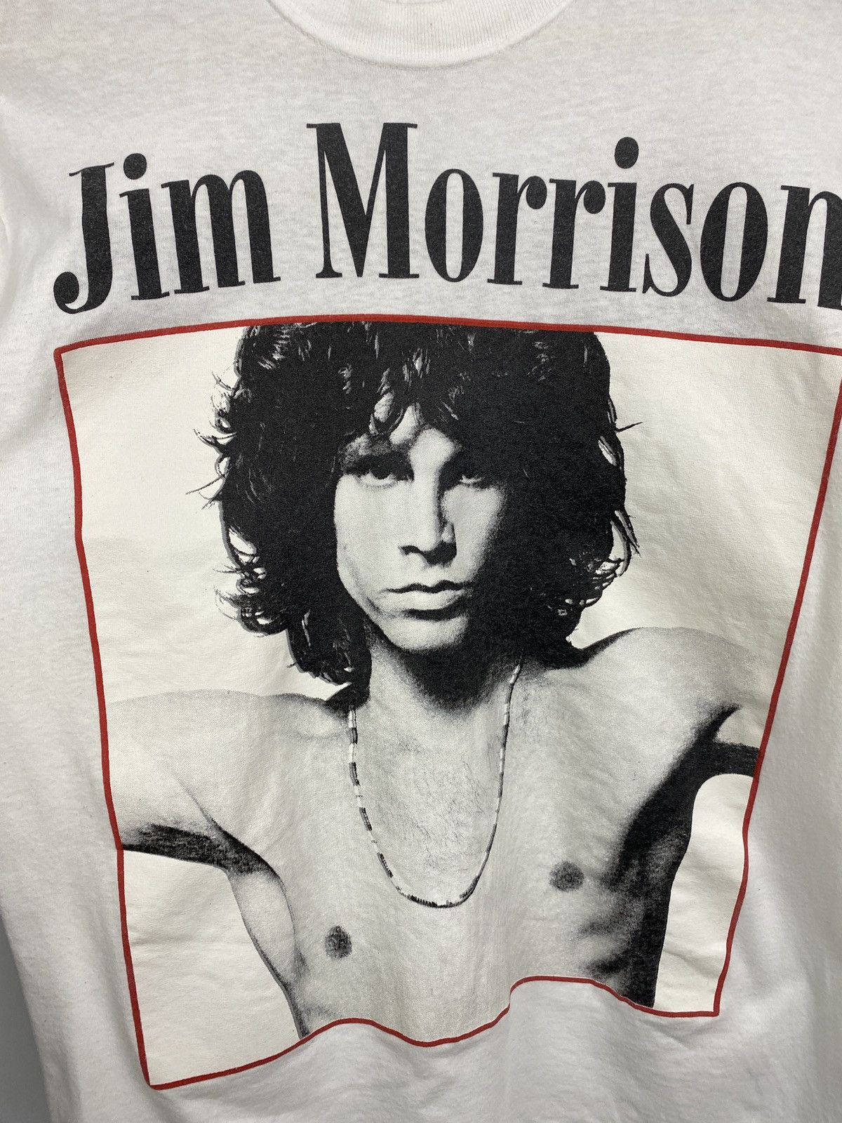 Band Tees 🇺🇸 Vintage 80s Jim Morrison The Doors Band T-Shirt Rare Retro Size US M / EU 48-50 / 2 - 5 Thumbnail
