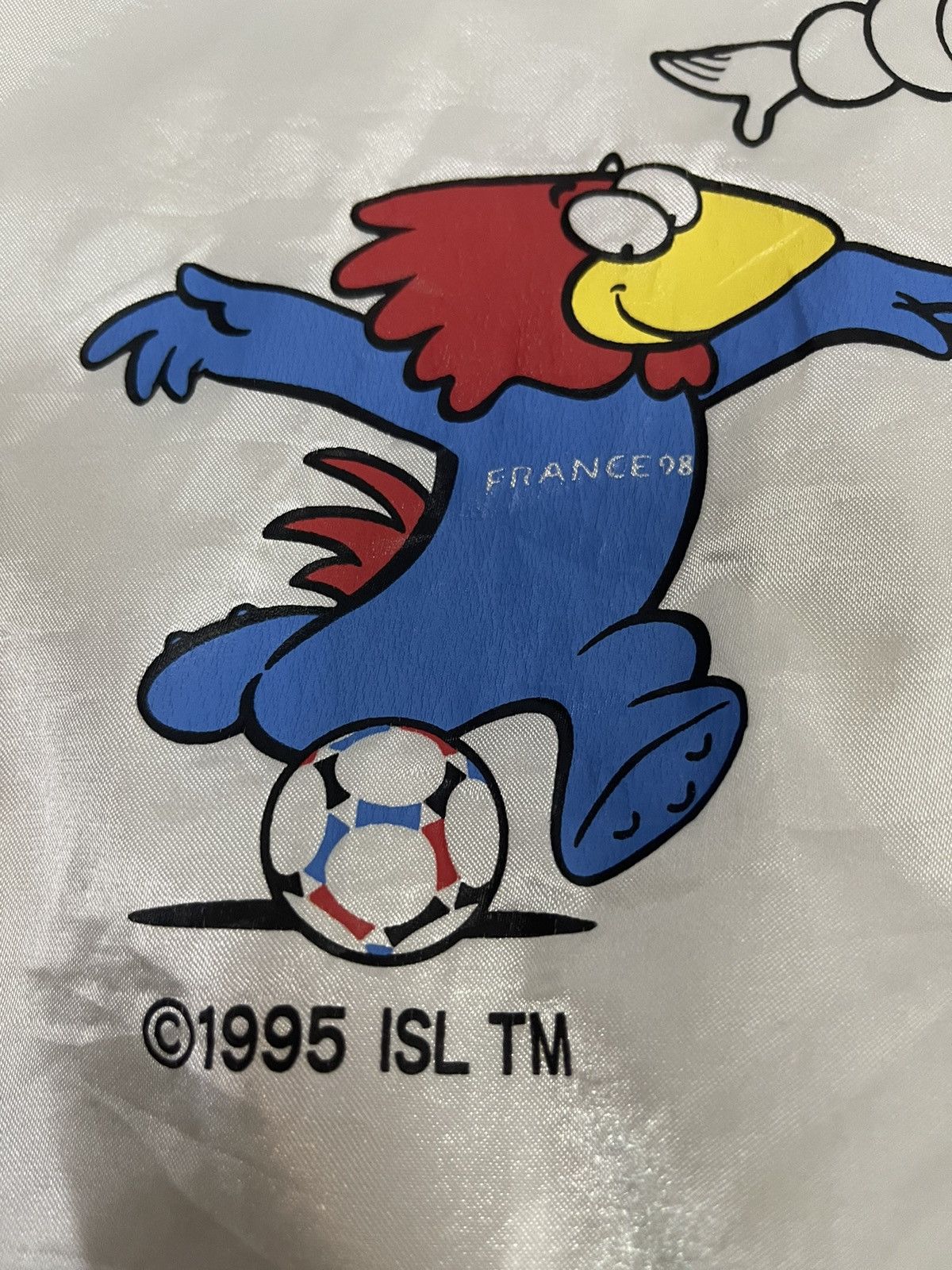 Vintage Michelin x FIFA World Cup France 98 Nylon Varsity Jacket Size US L / EU 52-54 / 3 - 12 Thumbnail