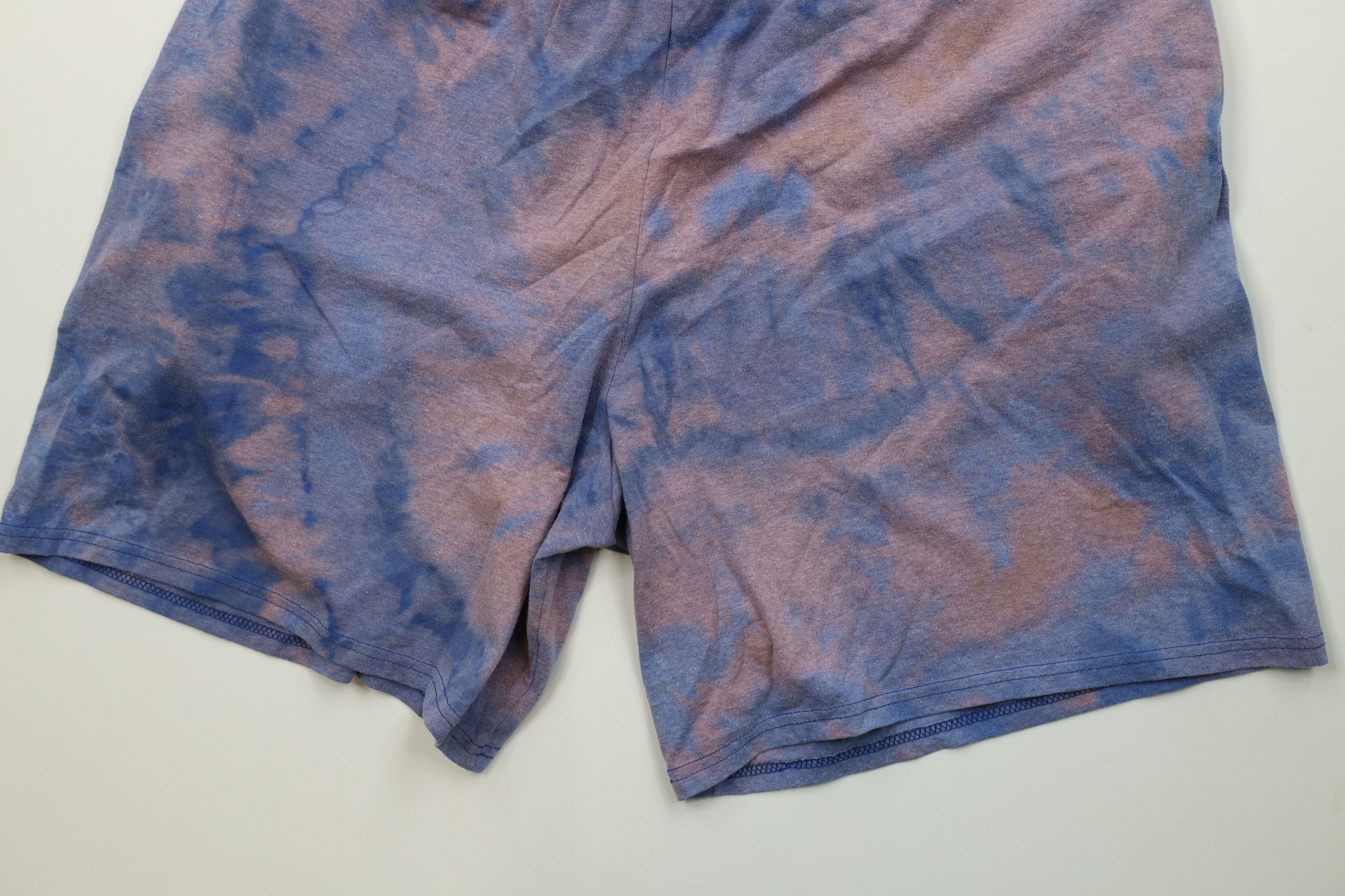 Vintage Vintage Y2K Streetwear Wash Above Knee Shorts Blue Trippy Size US 36 / EU 52 - 10 Thumbnail