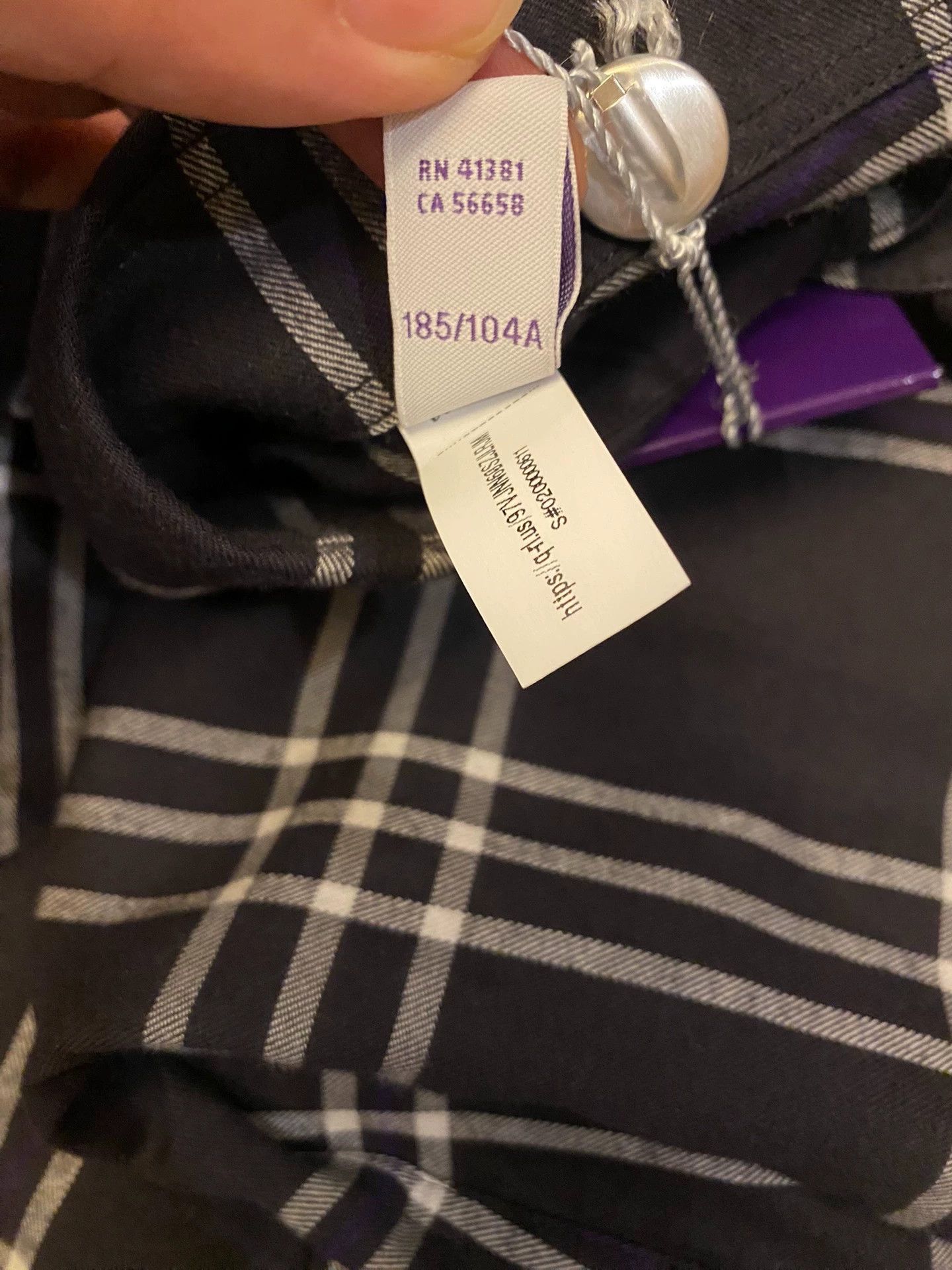 Polo Ralph Lauren RRL Purple Label Italian Black Plaid Shirt M/XL Size US M / EU 48-50 / 2 - 7 Thumbnail