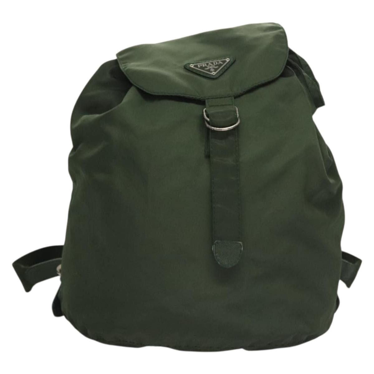 Prada PRADA Backpack Nylon Khaki Silver Size ONE SIZE - 2 Thumbnail